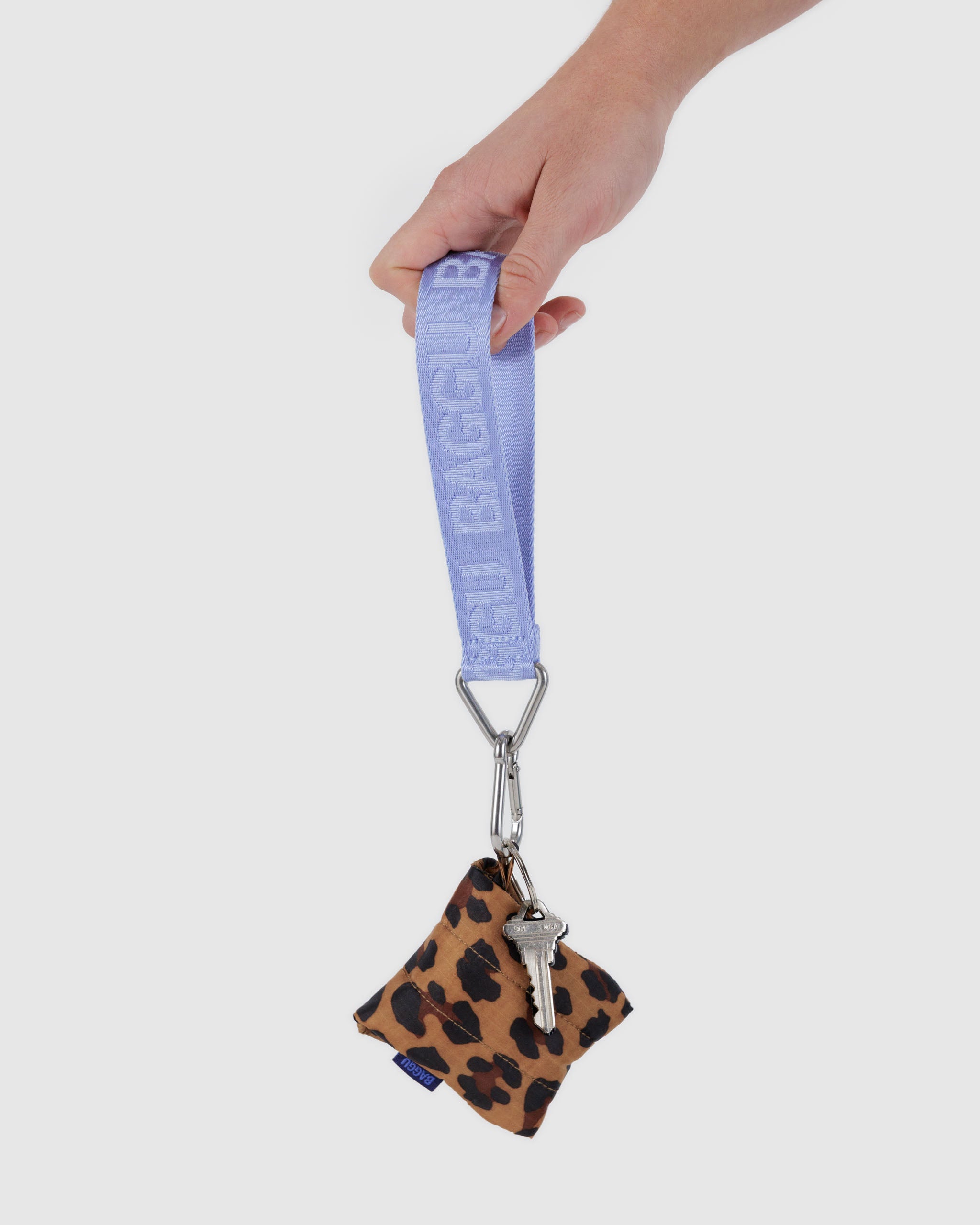 French Blue Logo Keychain | BAGGU | Keychains + Key Rings