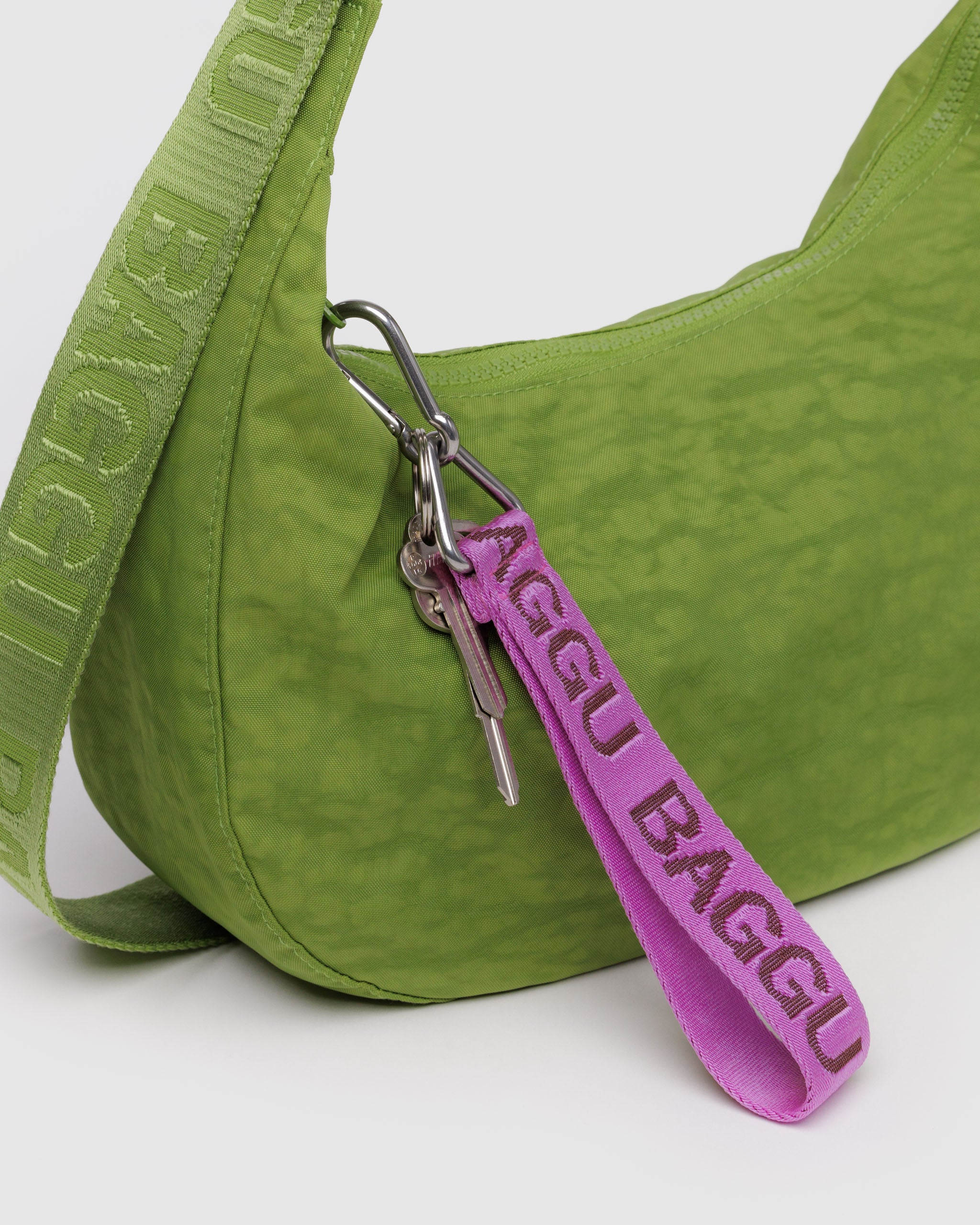 Pink Logo Keychain BAGGU - FA25 | BAGGU | Keychains + Key Rings
