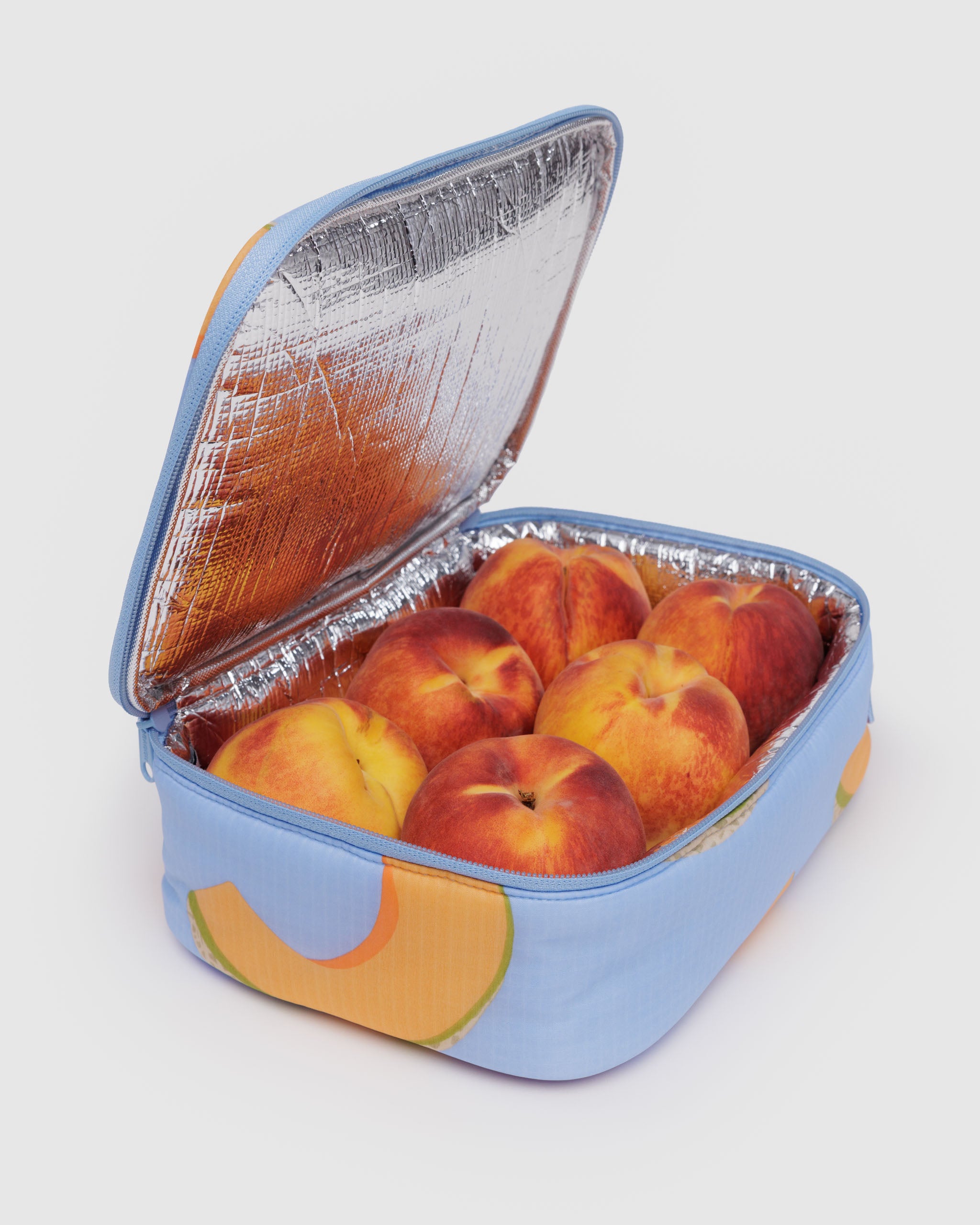 Cantaloupe Blue Lunch Box | BAGGU | Insulated Lunch Bag