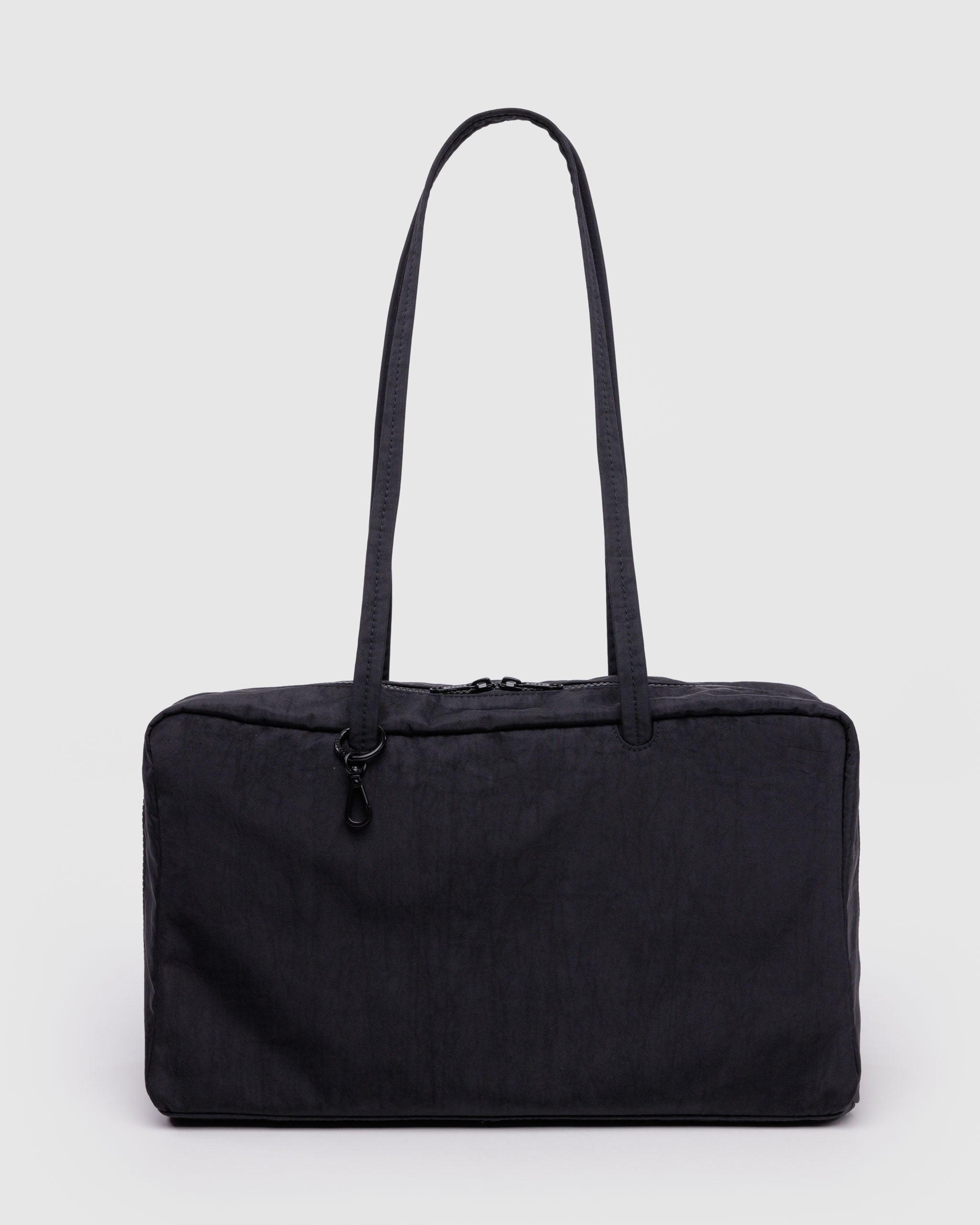 BAGGU Black Medium Nylon Bowler Bag | BAGGU | Shoulder Bag