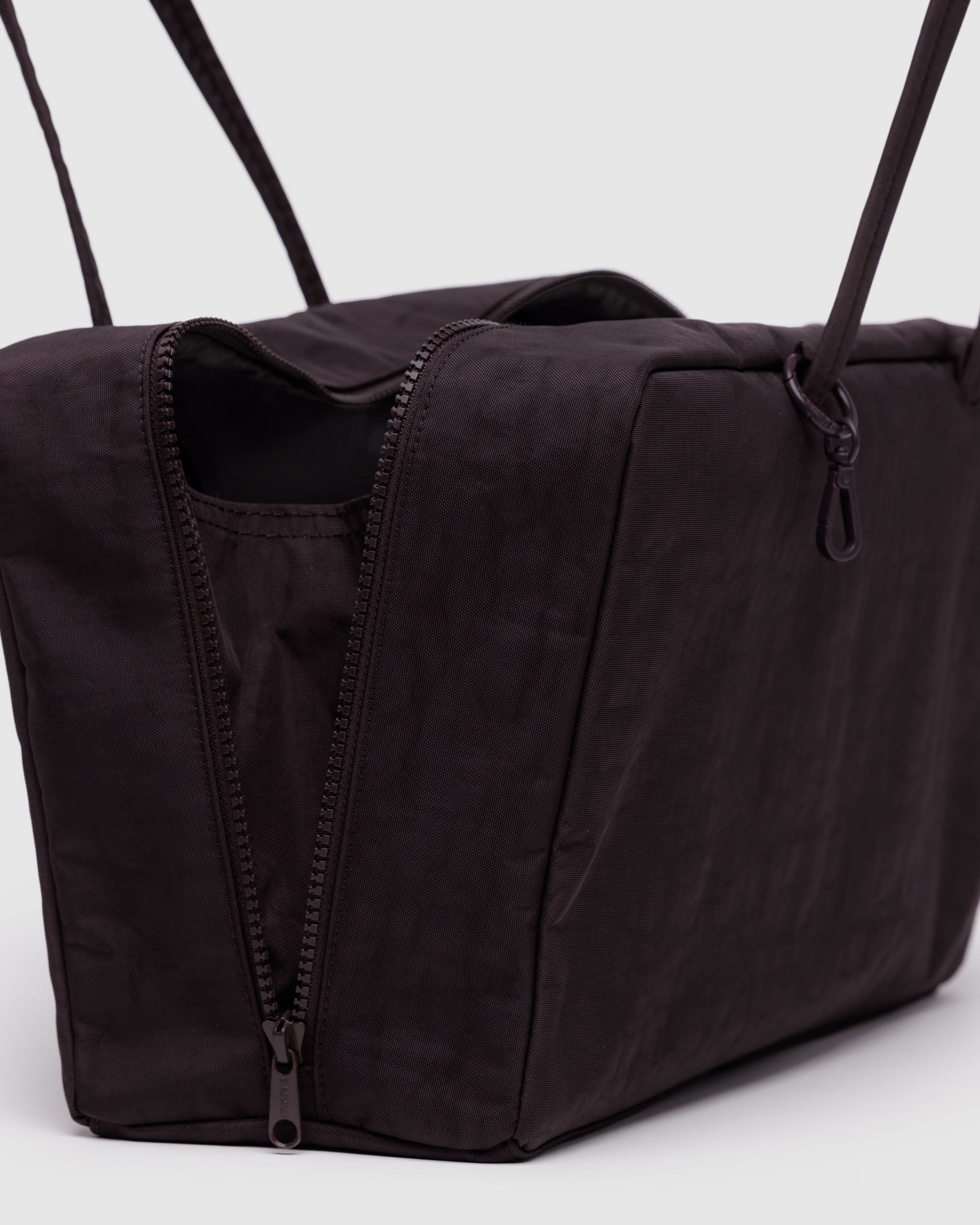 Chocolate Plum Medium Nylon Bowler Bag
