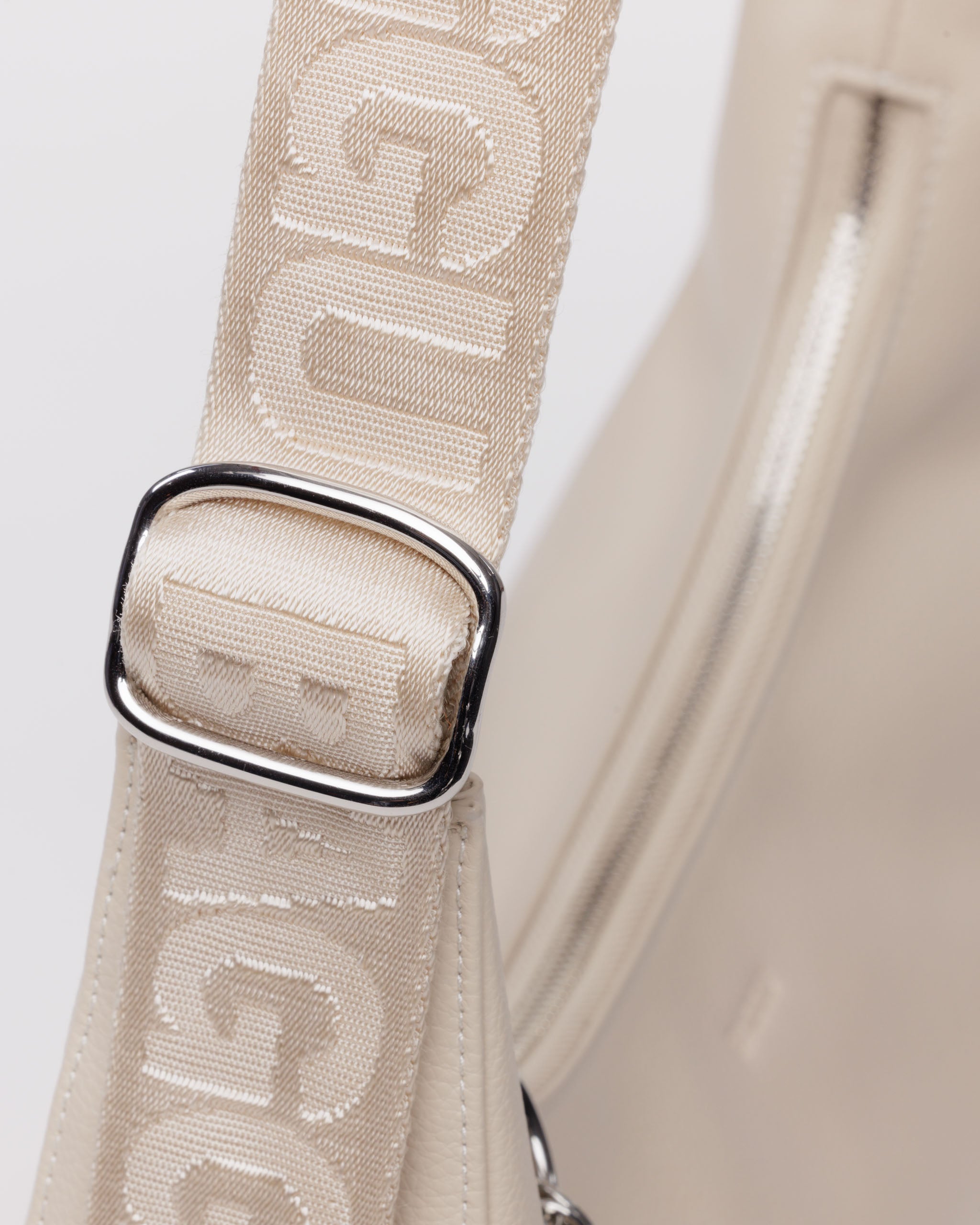 Stone medium recycled leather crescent bag | BAGGU | Shoulder + Crossbody Bag