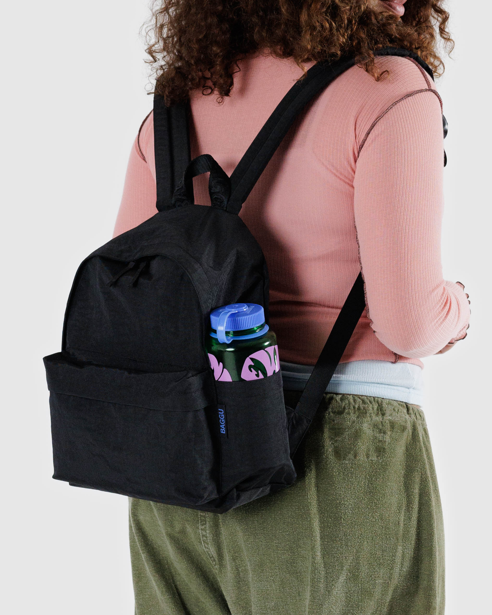 Black Medium Recycled Backpack | BAGGU | Backpack