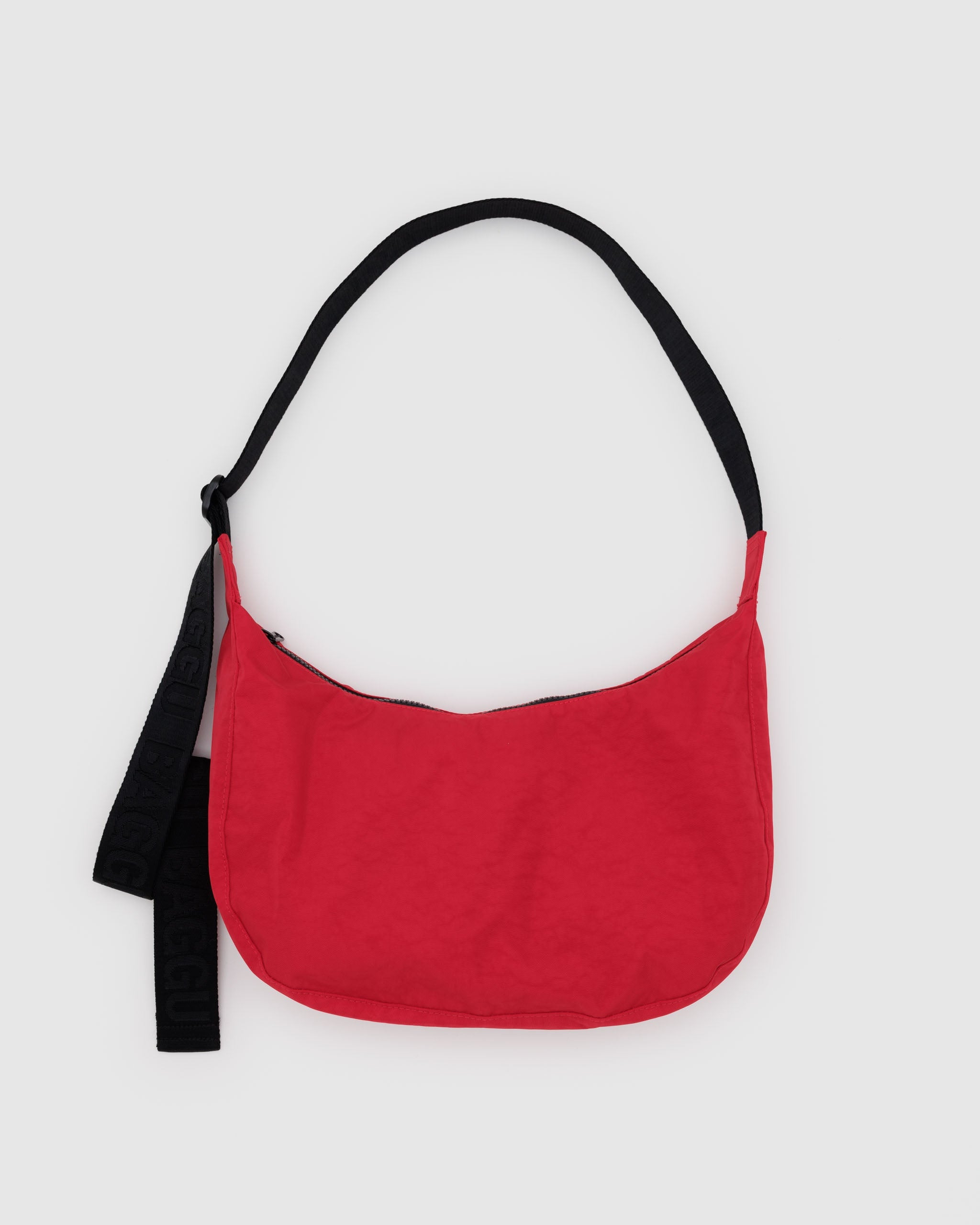 Candy Apple Red Medium Crescent Bag | BAGGU | Crossbody Bag
