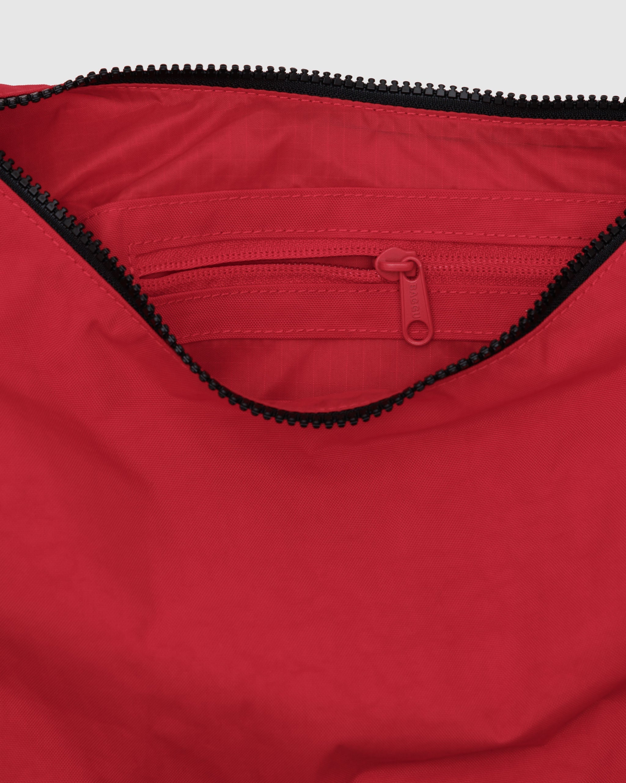 Candy Apple Red Medium Crescent Bag | BAGGU | Crossbody Bag