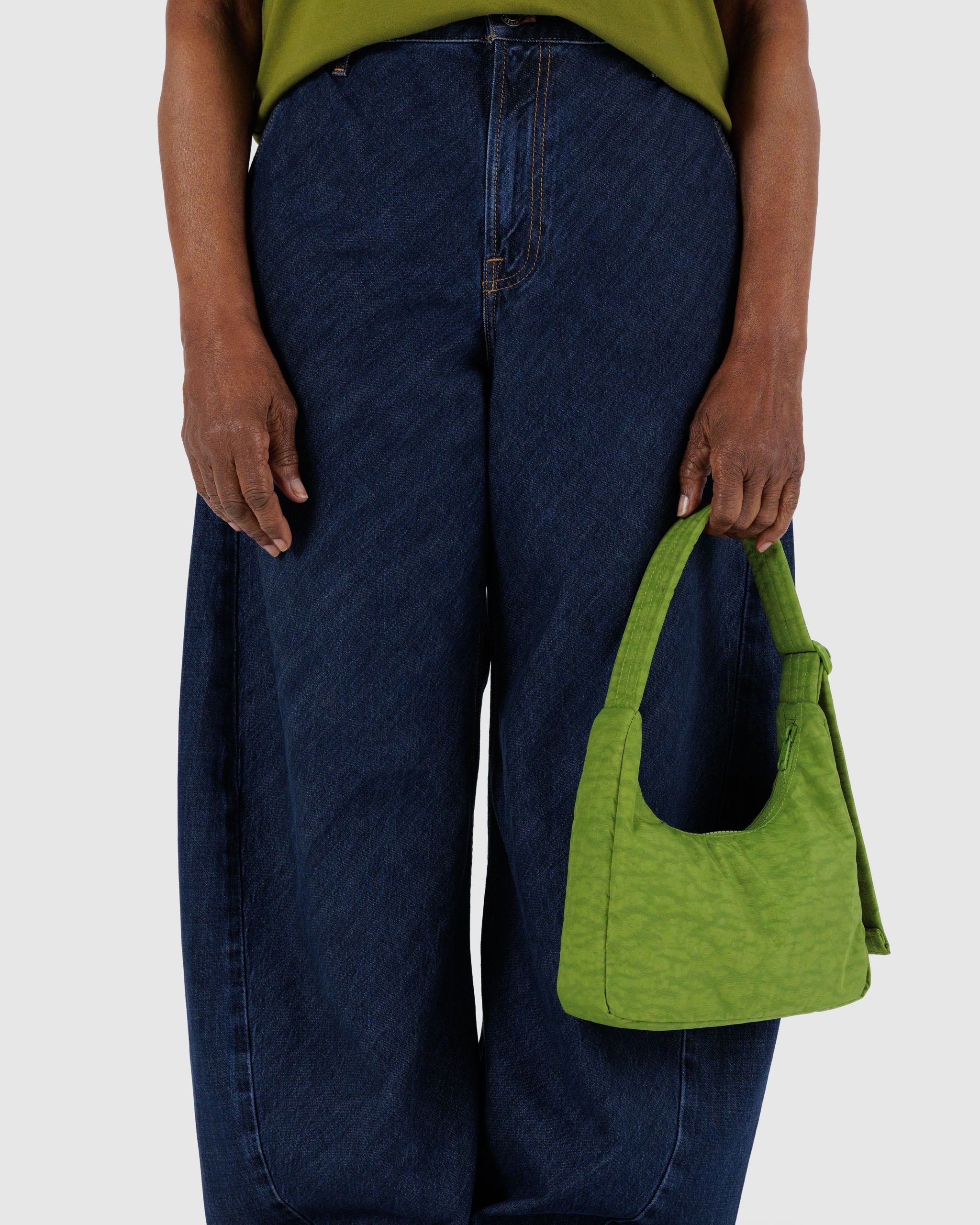 Green Juice Mini Nylon Shoulder Bag | BAGGU | Shoulder Bag