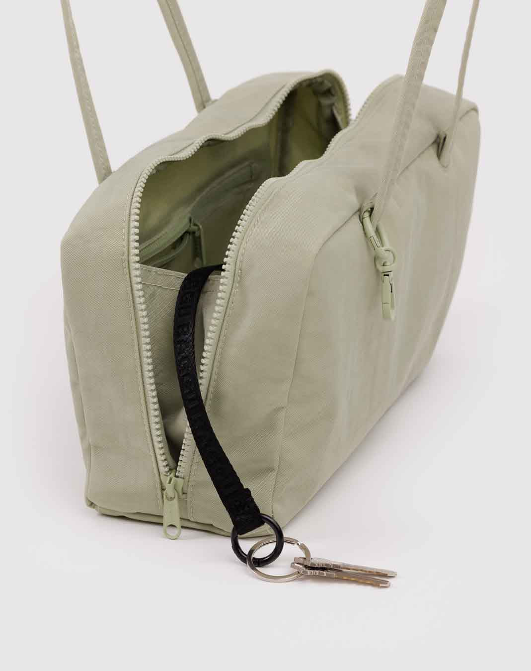Celadon Nylon Bowler Bag