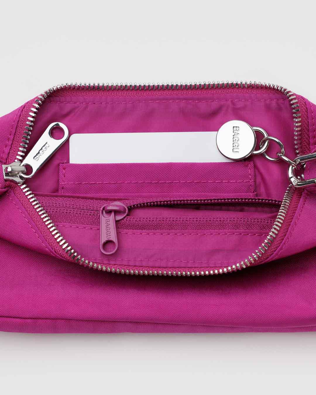 Deep Fuchsia Nylon Pochette BAGGU