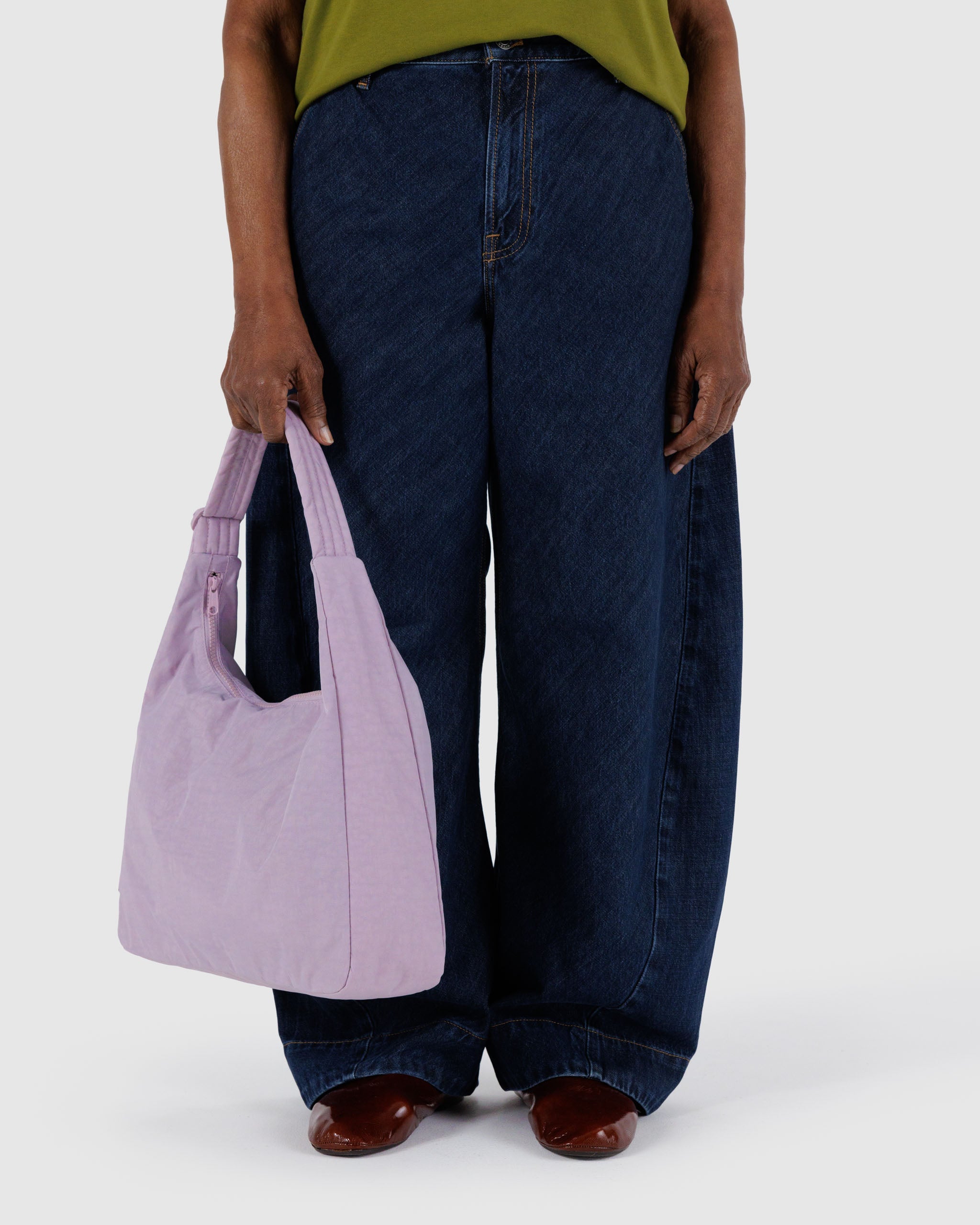Dusty Pink Nylon Shoulder bag | BAGGU | Shoulder Bag