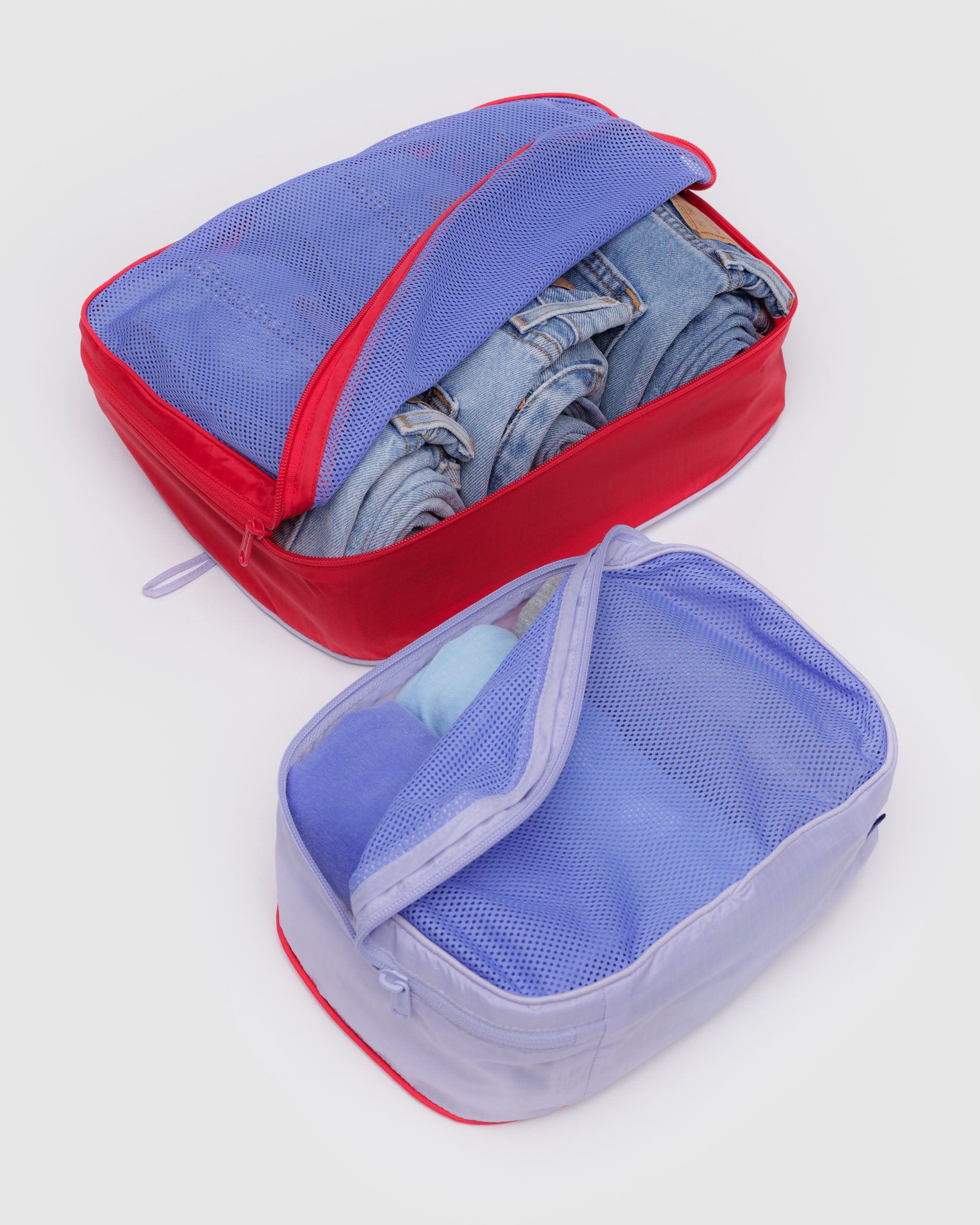 Mesh Berry Mix Packing Cube Set | BAGGU | Packing + Organisation