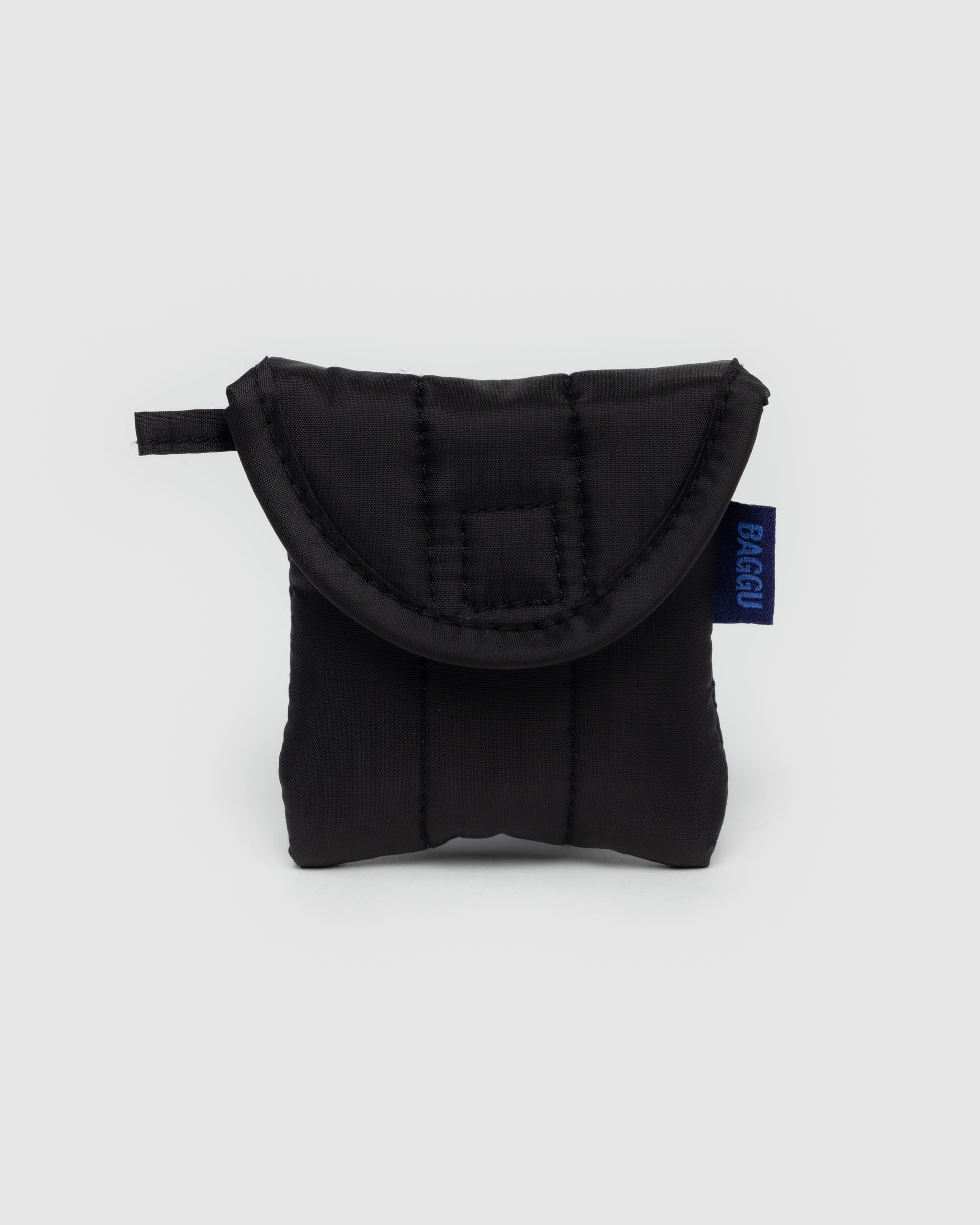 Black Puffy Earbuds Case
