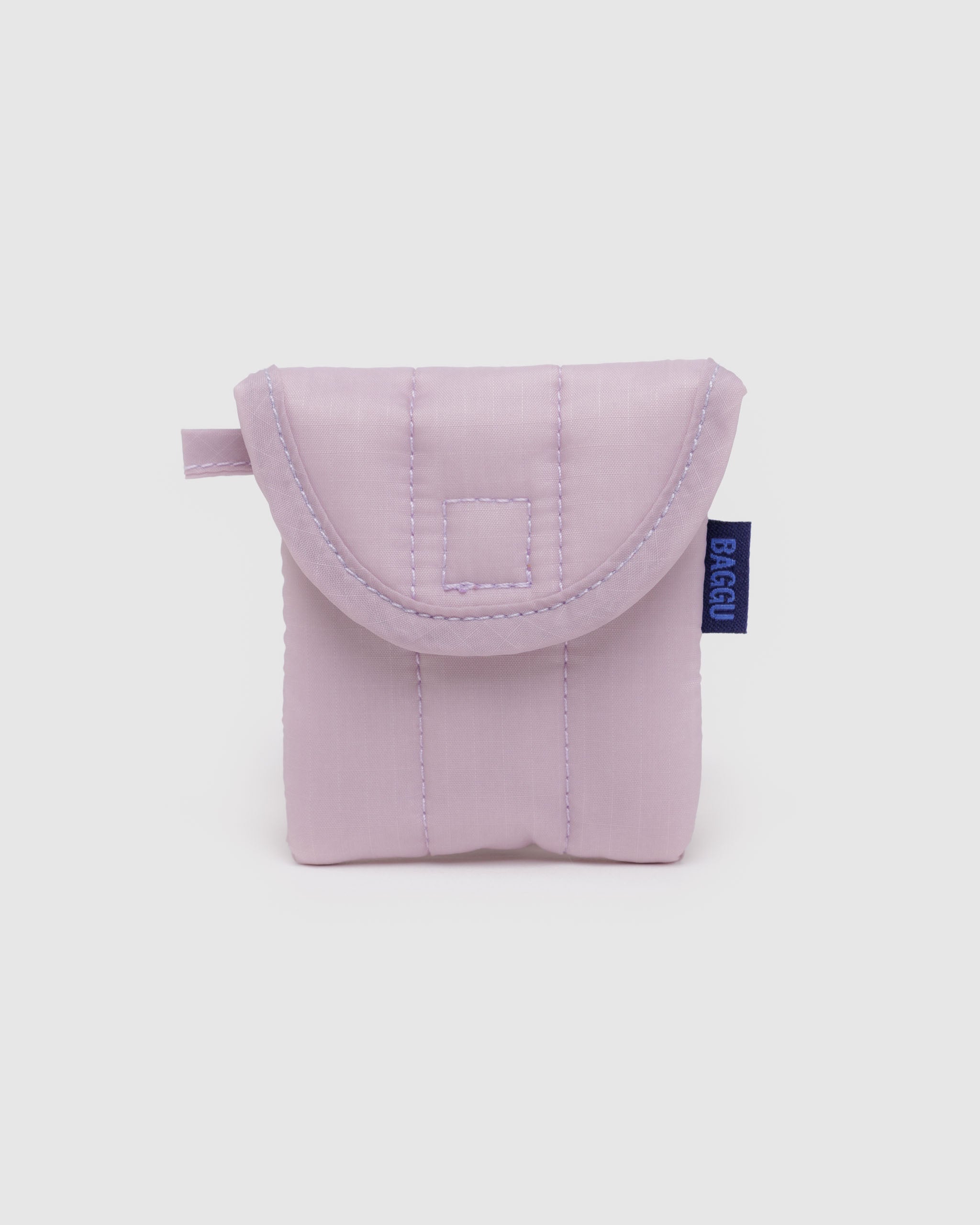 Dusty Pink Puffy Earbuds Case | BAGGU | Earbud Case