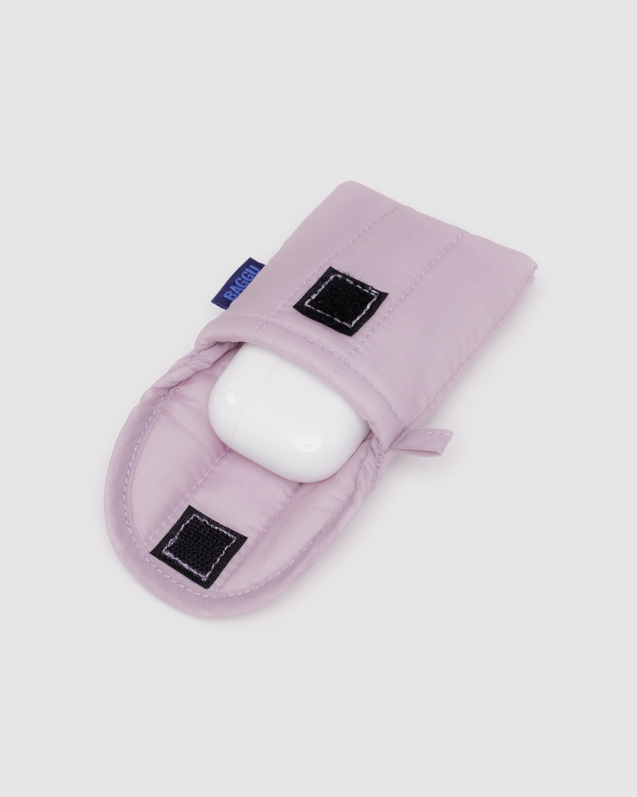 Dusty Pink Puffy Earbuds Case | BAGGU | Earbud Case