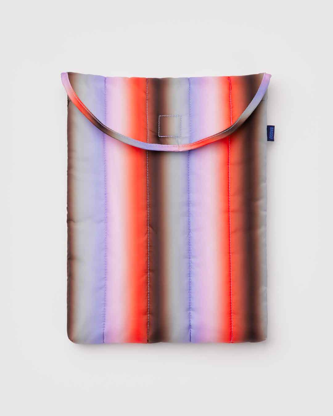 Gradient Stripe Poppy & Lilac Puffy Laptop Sleeve 13"/14" BAGGU