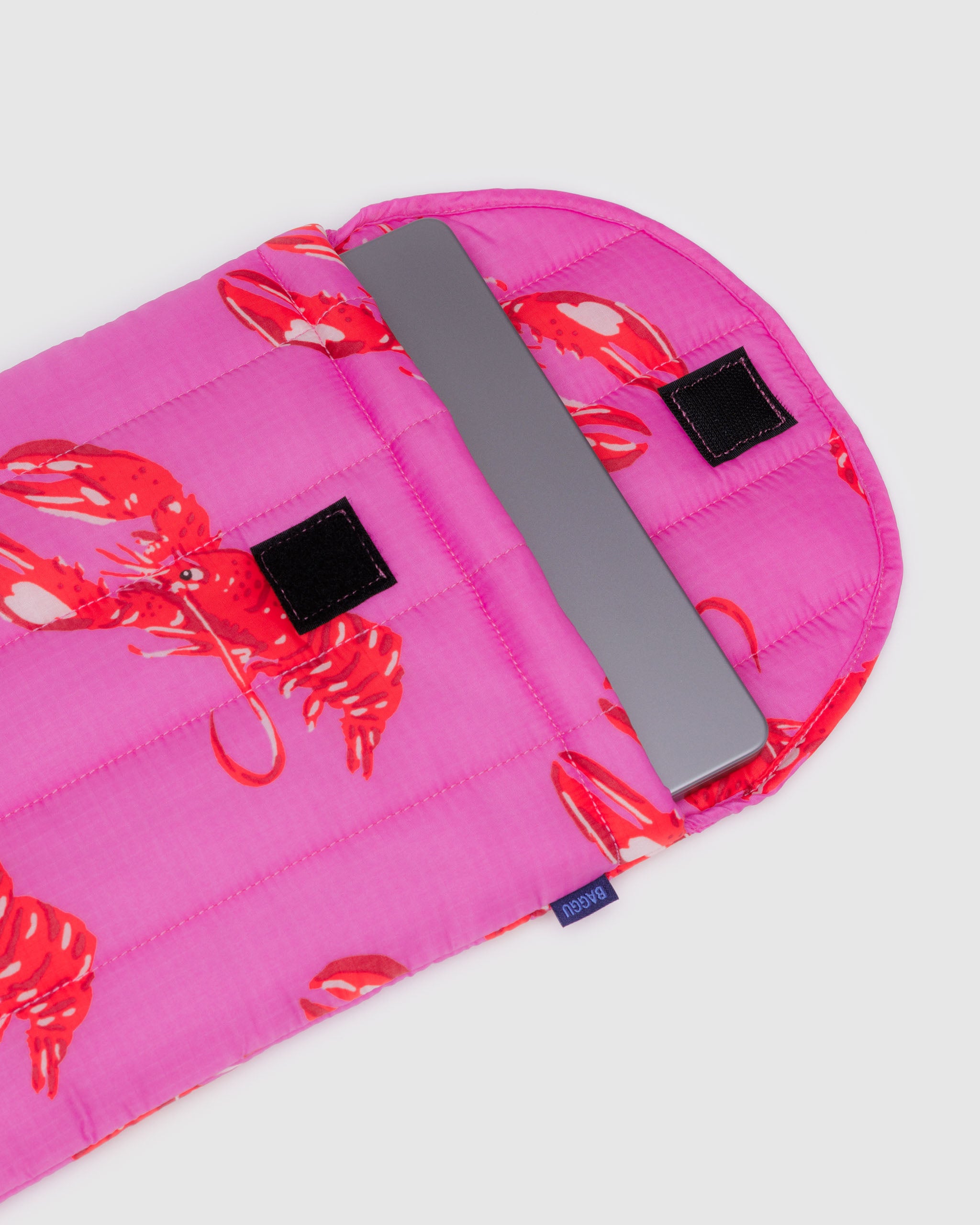 Pink Lobster Puffy Laptop Sleeve 13"/14" | BAGGU | Laptop + Tablet Sleeves