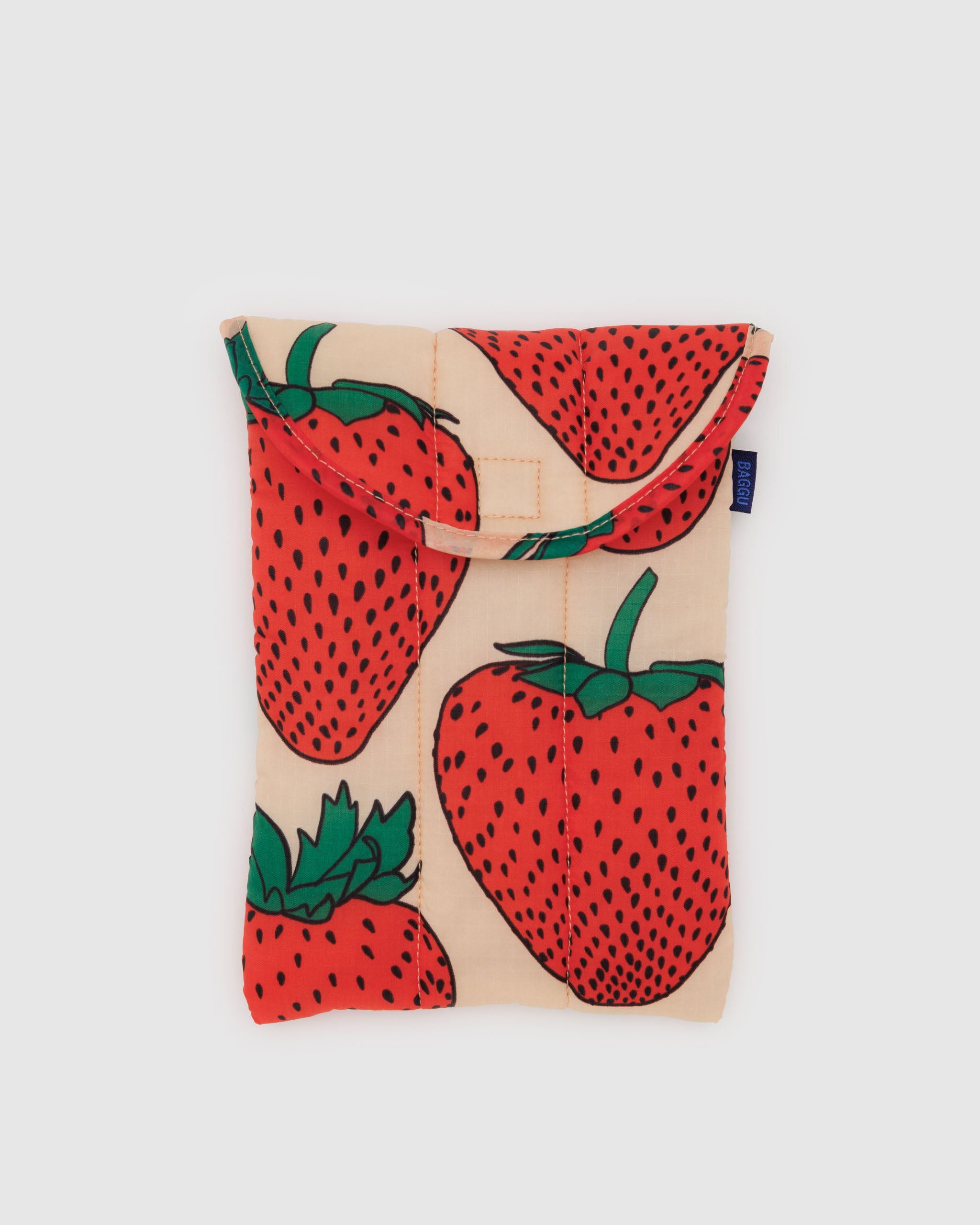Strawberry Puffy Tablet Sleeve 8" | BAGGU | Tablet Sleeve