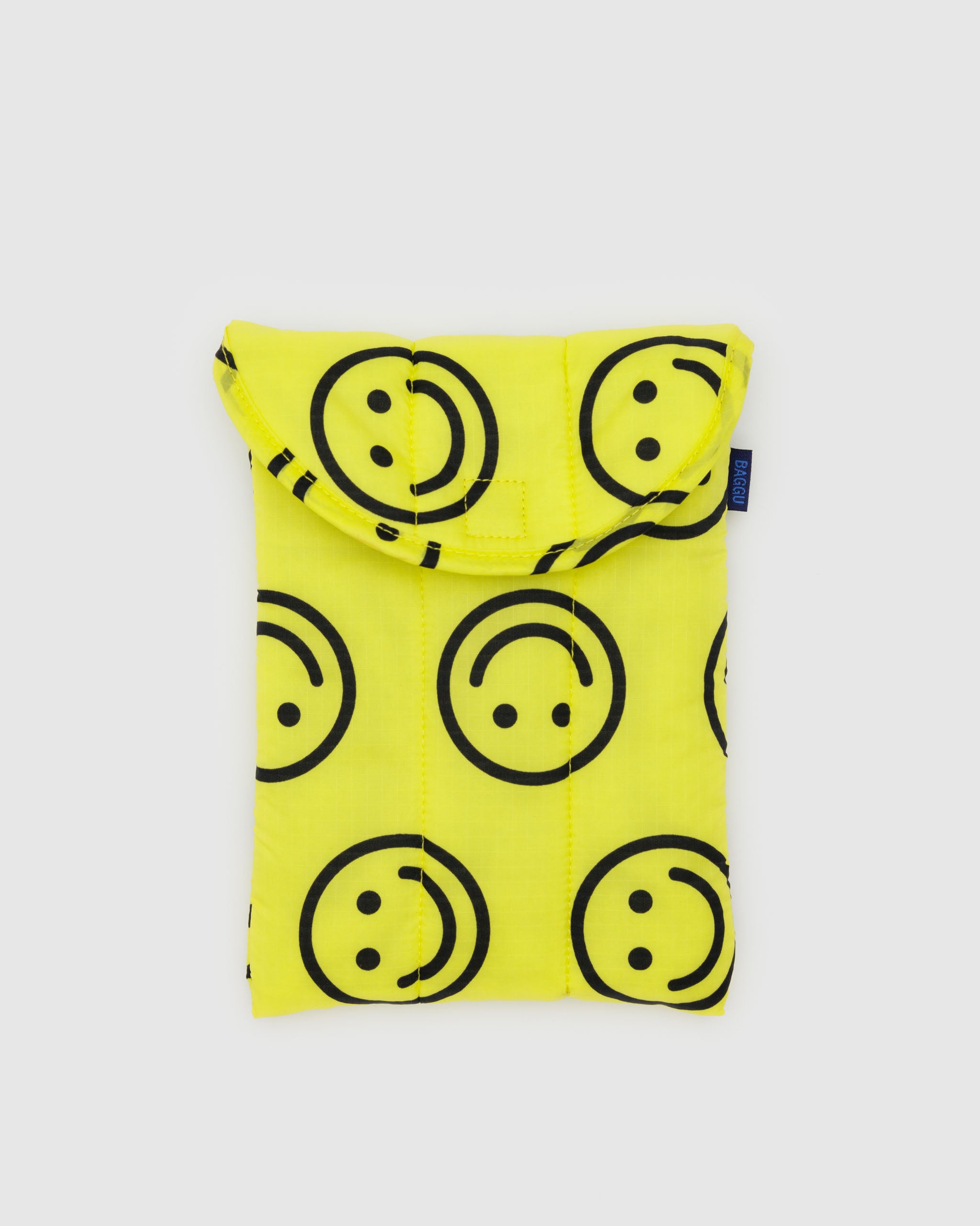 Yellow Happy Puffy Tablet Sleeve 8" | BAGGU | Tablet Sleeve