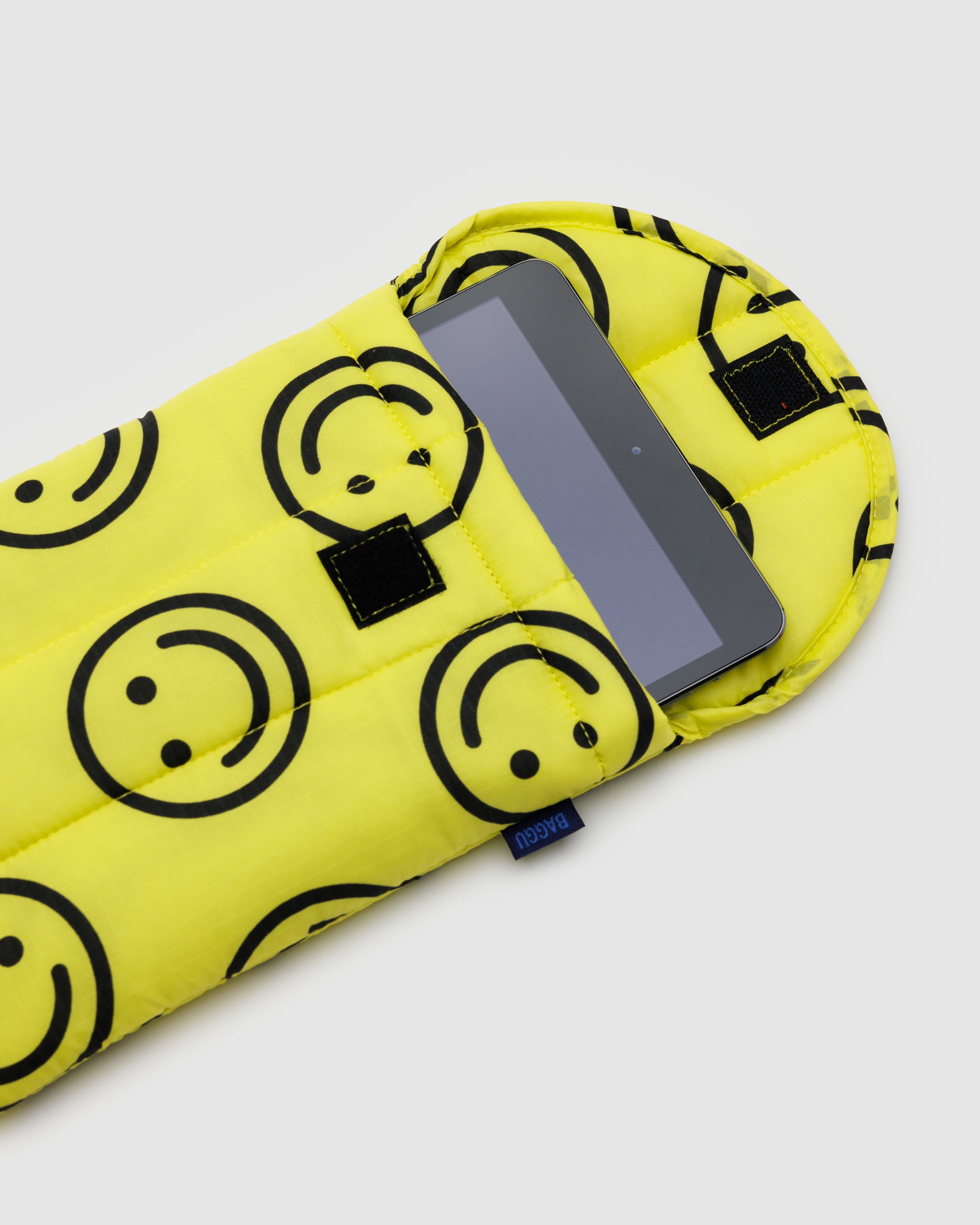 Yellow Happy Puffy Tablet Sleeve 8" | BAGGU | Tablet Sleeve