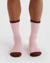 Blush Mix Ribbed Sock | BAGGU | Socks