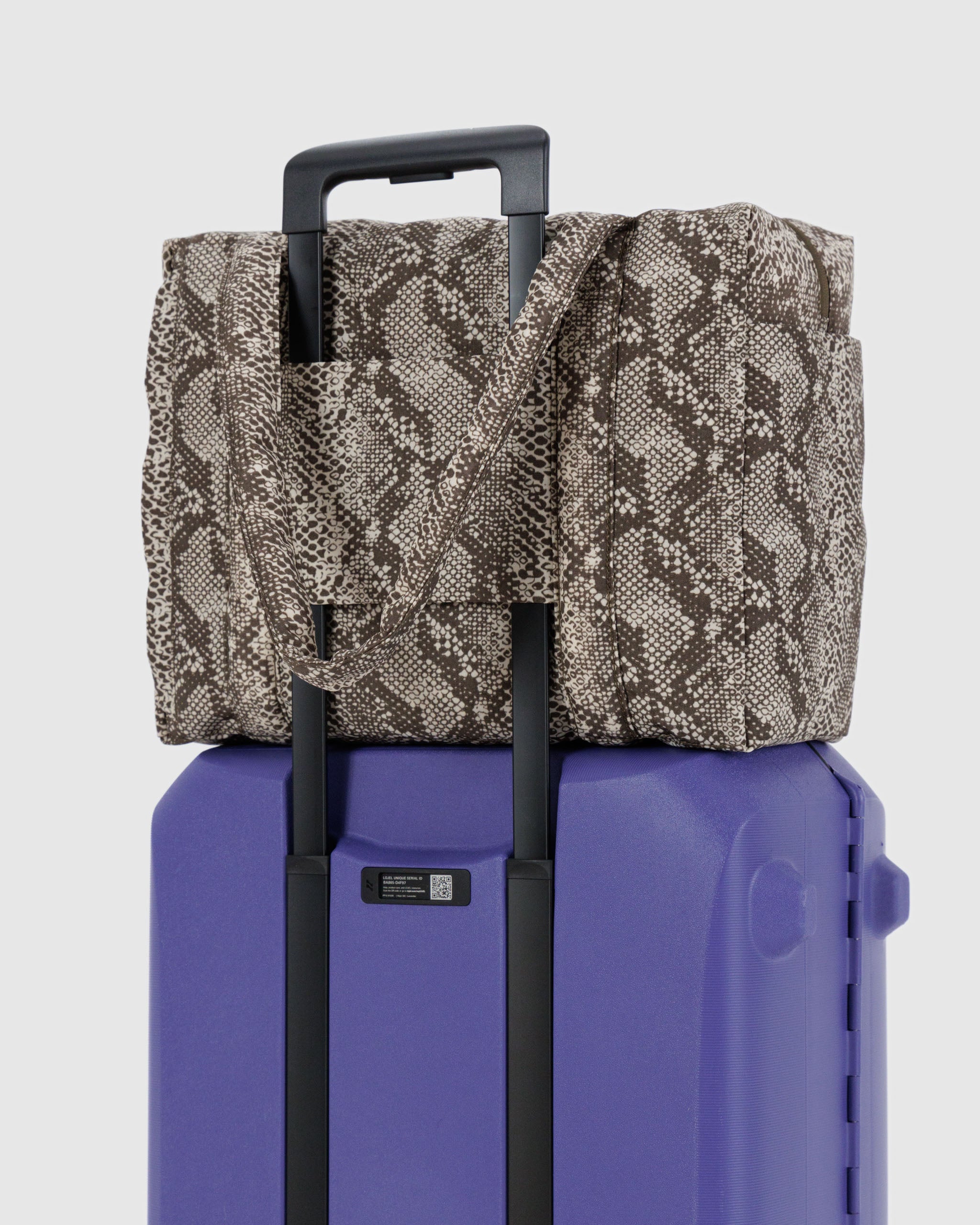 Snakeskin Small Cloud Carry-On | BAGGU | Travel Bag