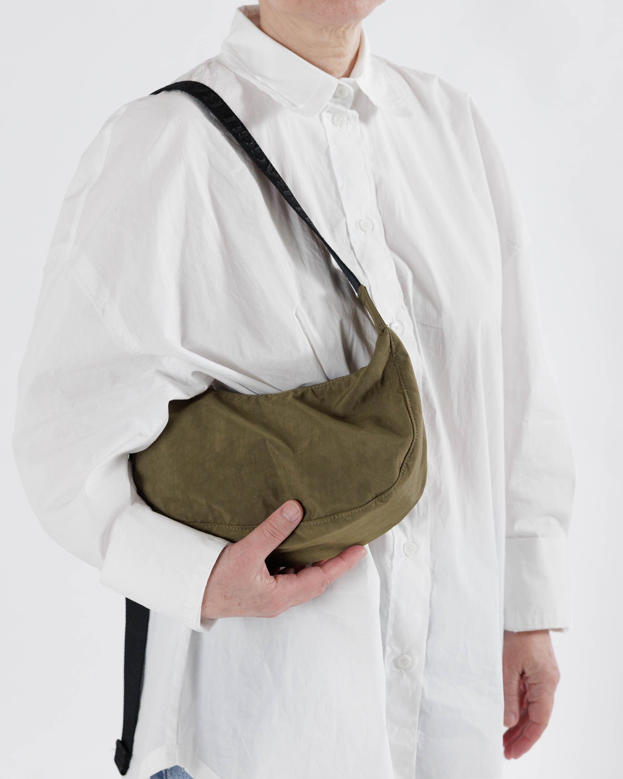 Seaweed Small Crescent Bag | BAGGU | Crossbody Bag