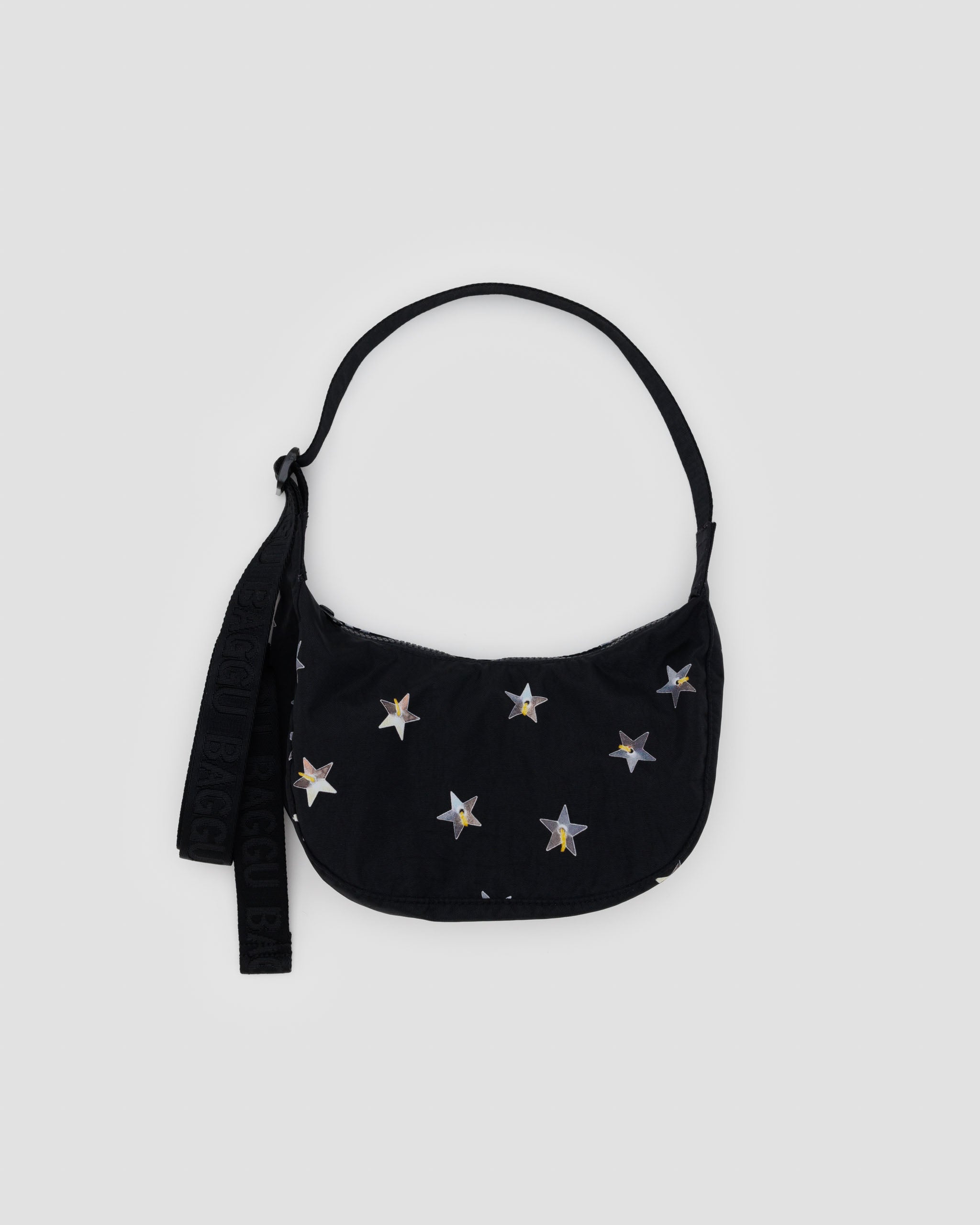 Stars Small Nylon Crescent Bag | BAGGU | Crossbody Bag