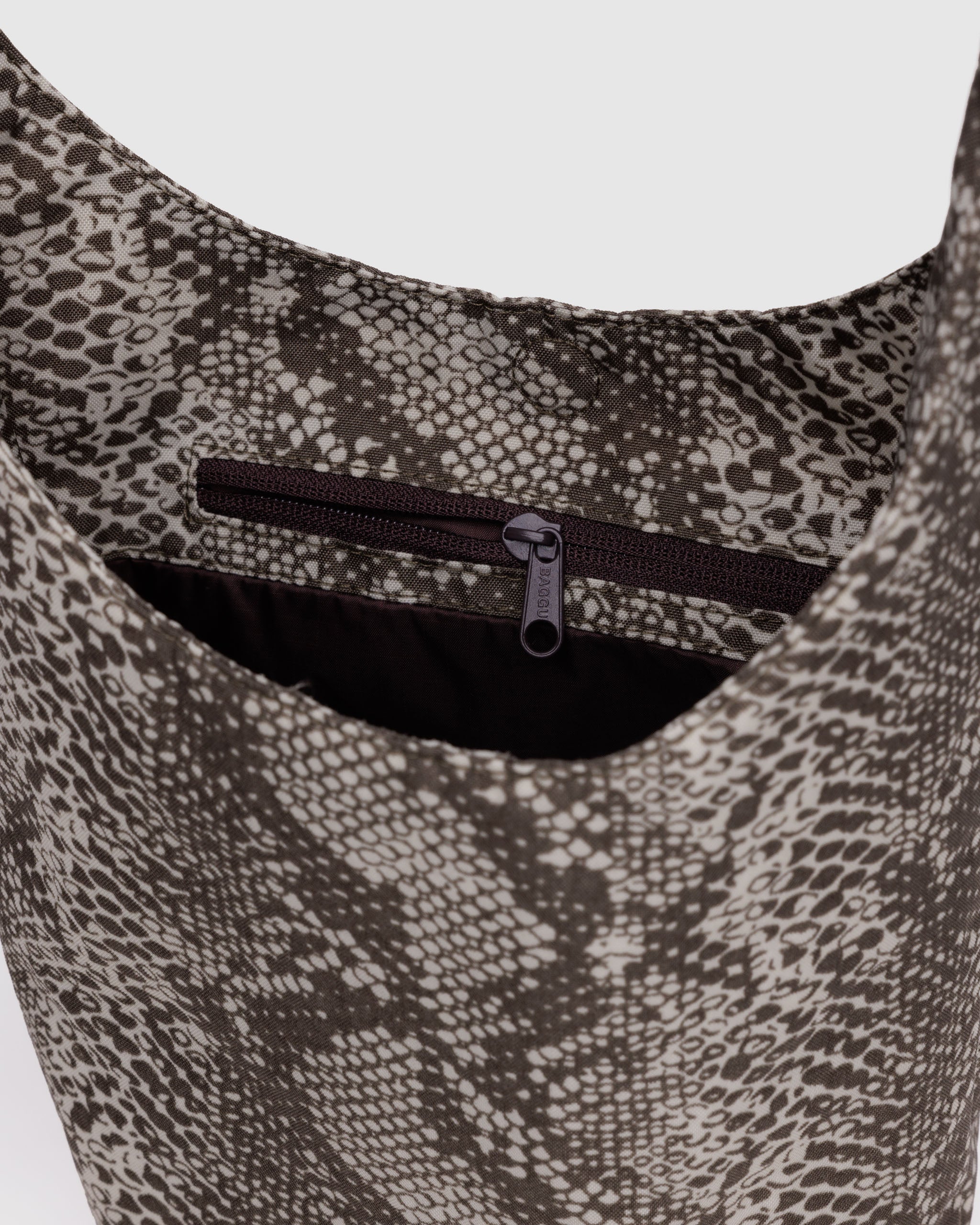 Snakeskin Small Nylon Sling | BAGGU | Crossbody Bag