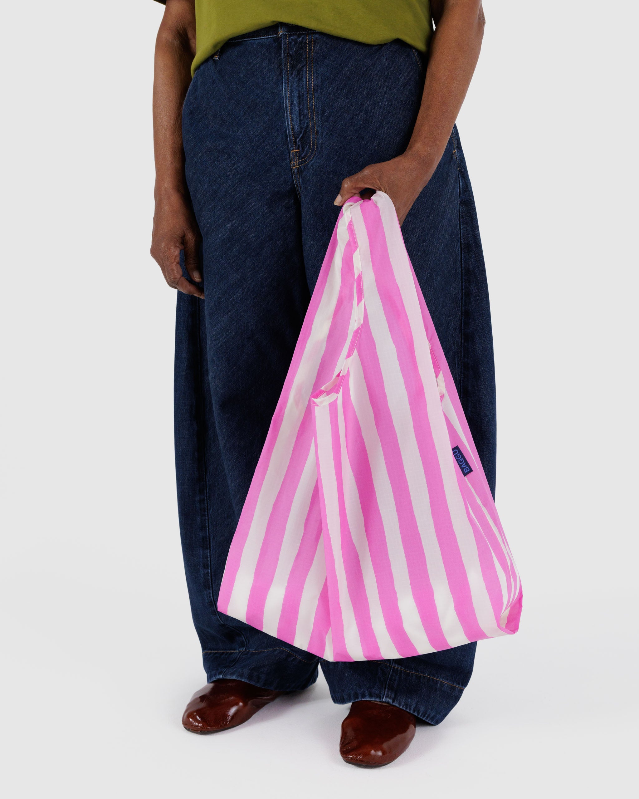 Pink Painted Stripe Standard BAGGU