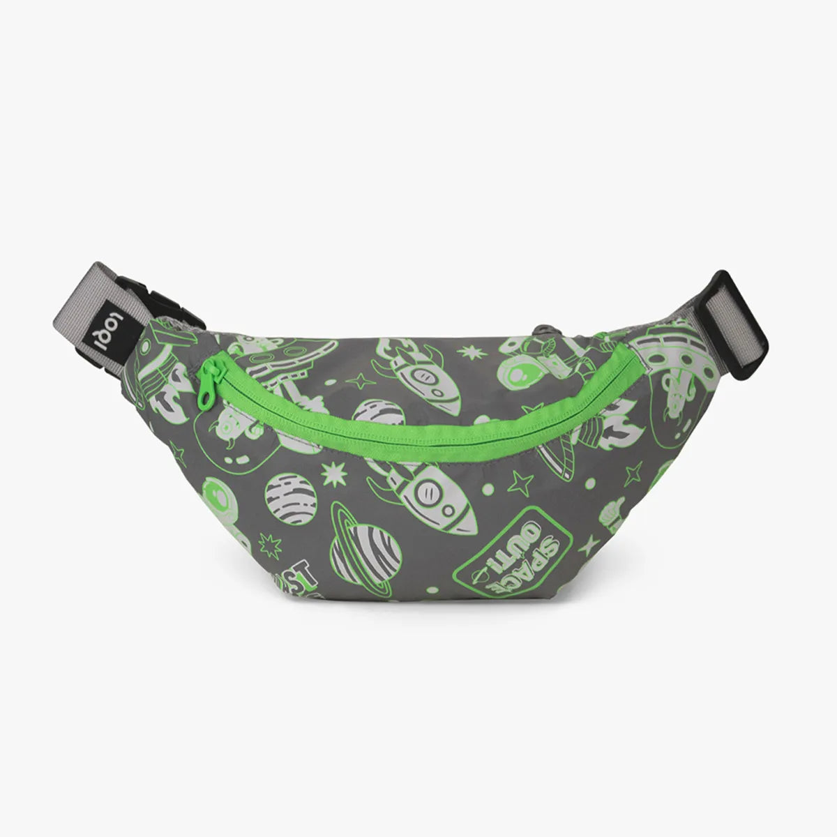 Space UFO Reflective Kids Bum Bag | LOQI | Bumbags