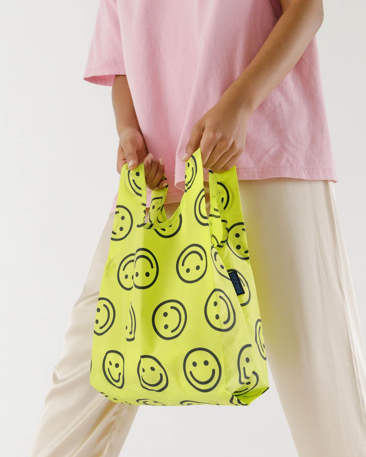 Yellow Happy Baby BAGGU | BAGGU | Shopping Tote Bag
