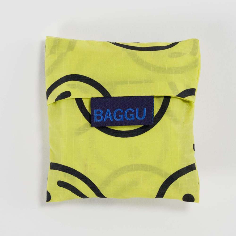 Yellow Happy Smiley Baby BAGGU | BAGGU | Shopping Tote Bag