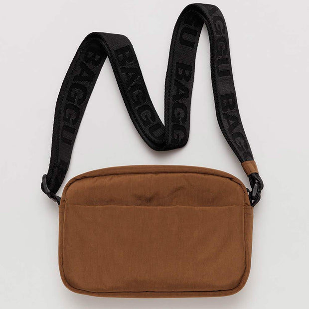 Brown | Camera Crossbody Bag | Baggu