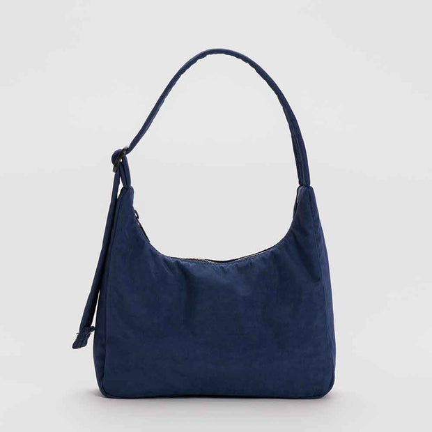 Navy | Mini Nylon Shoulder Bag | Baggu