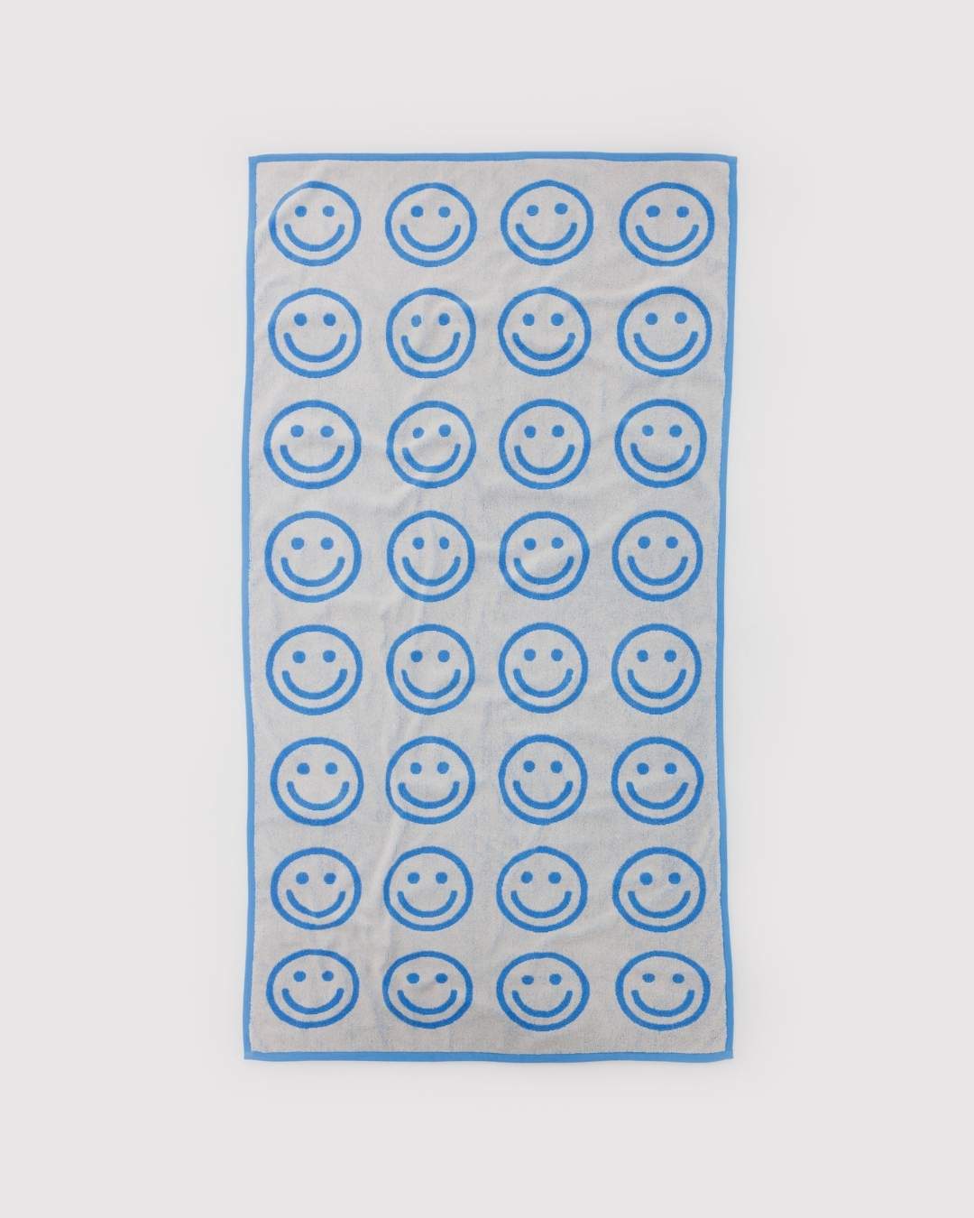Sky Blue Happy Bath Towel
