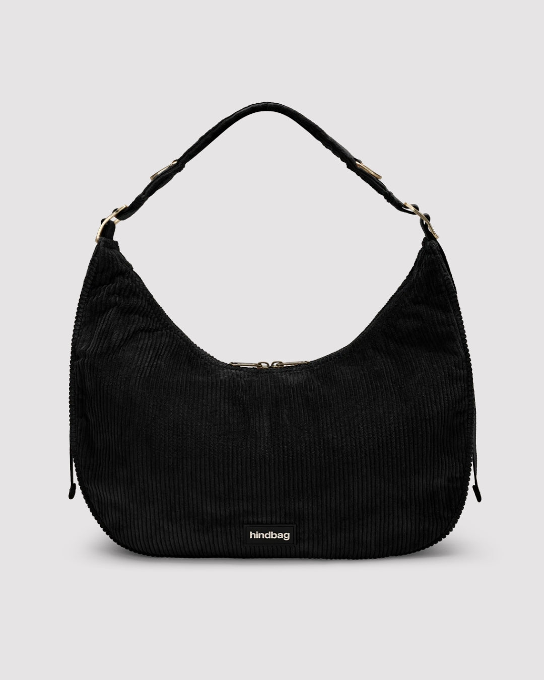 Black Corduroy Bianca Hobo Bag hindbag