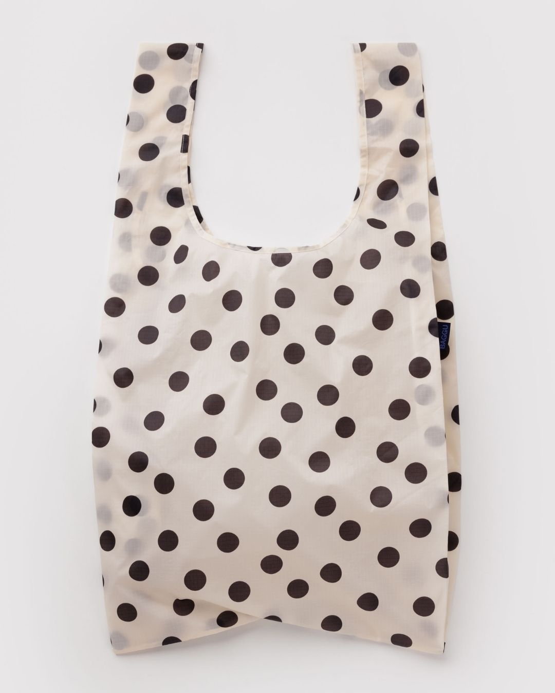 Cream and Black Polka Dot Big BAGGU