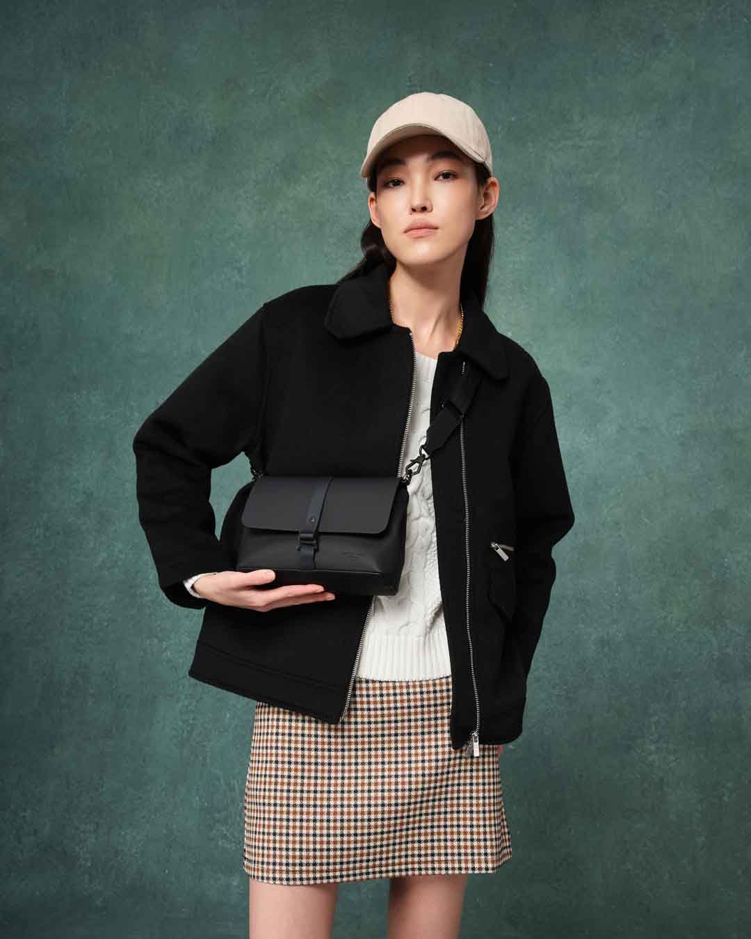 Black Spläsh Waterproof Crossbody Bag