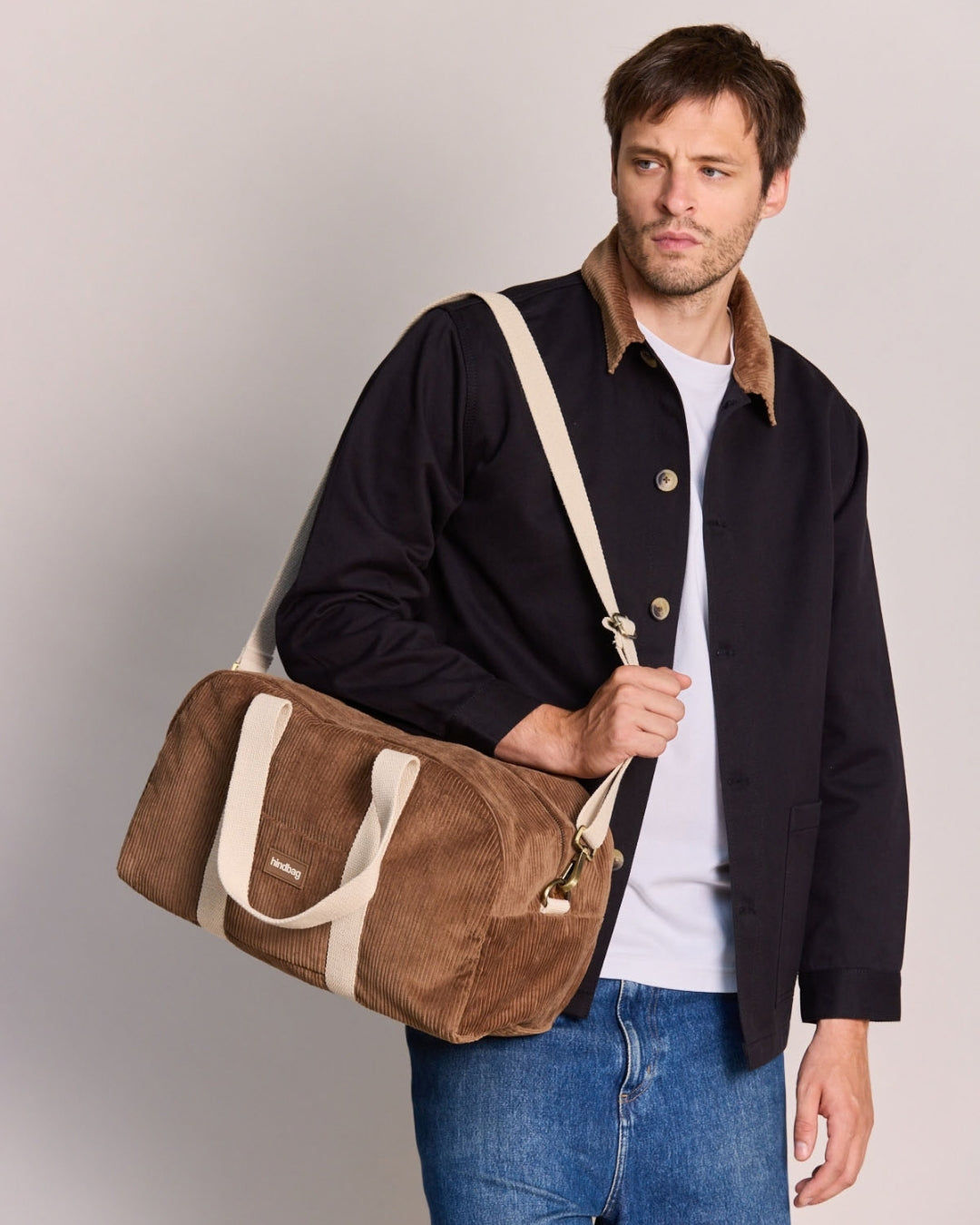 Macchiato Corduroy Charlie Weekender Bag hindbag
