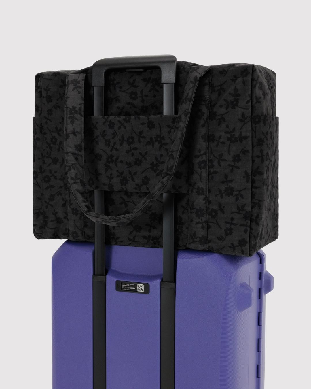 Charcoal Ditsy Floral Cloud Carry-On