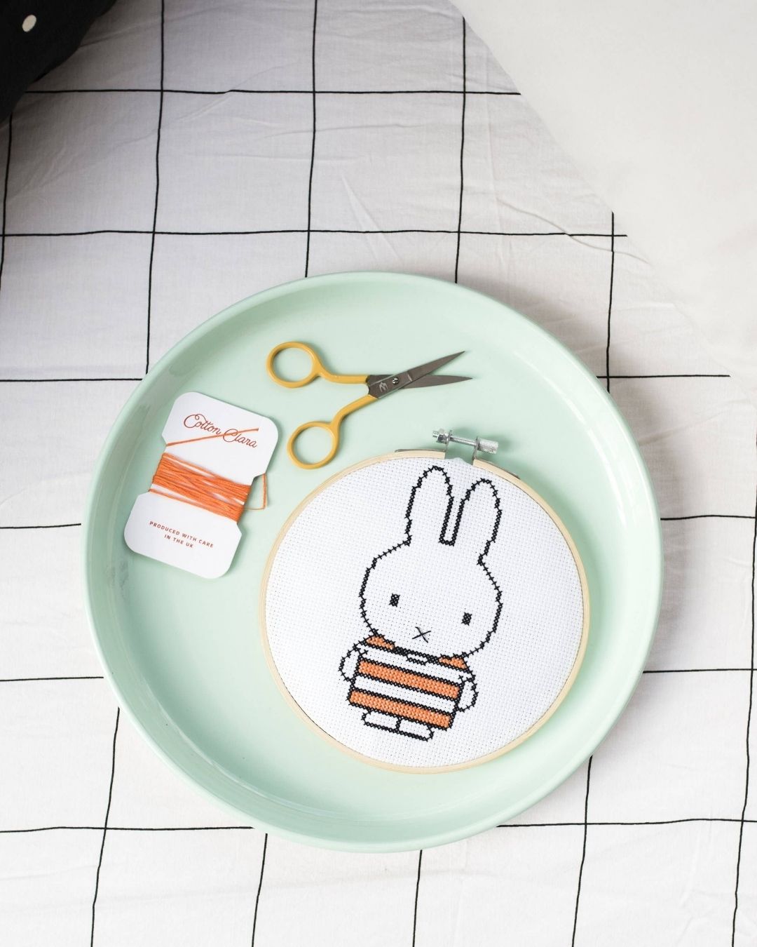 Cotton Clara Stripy Miffy cross-stitch