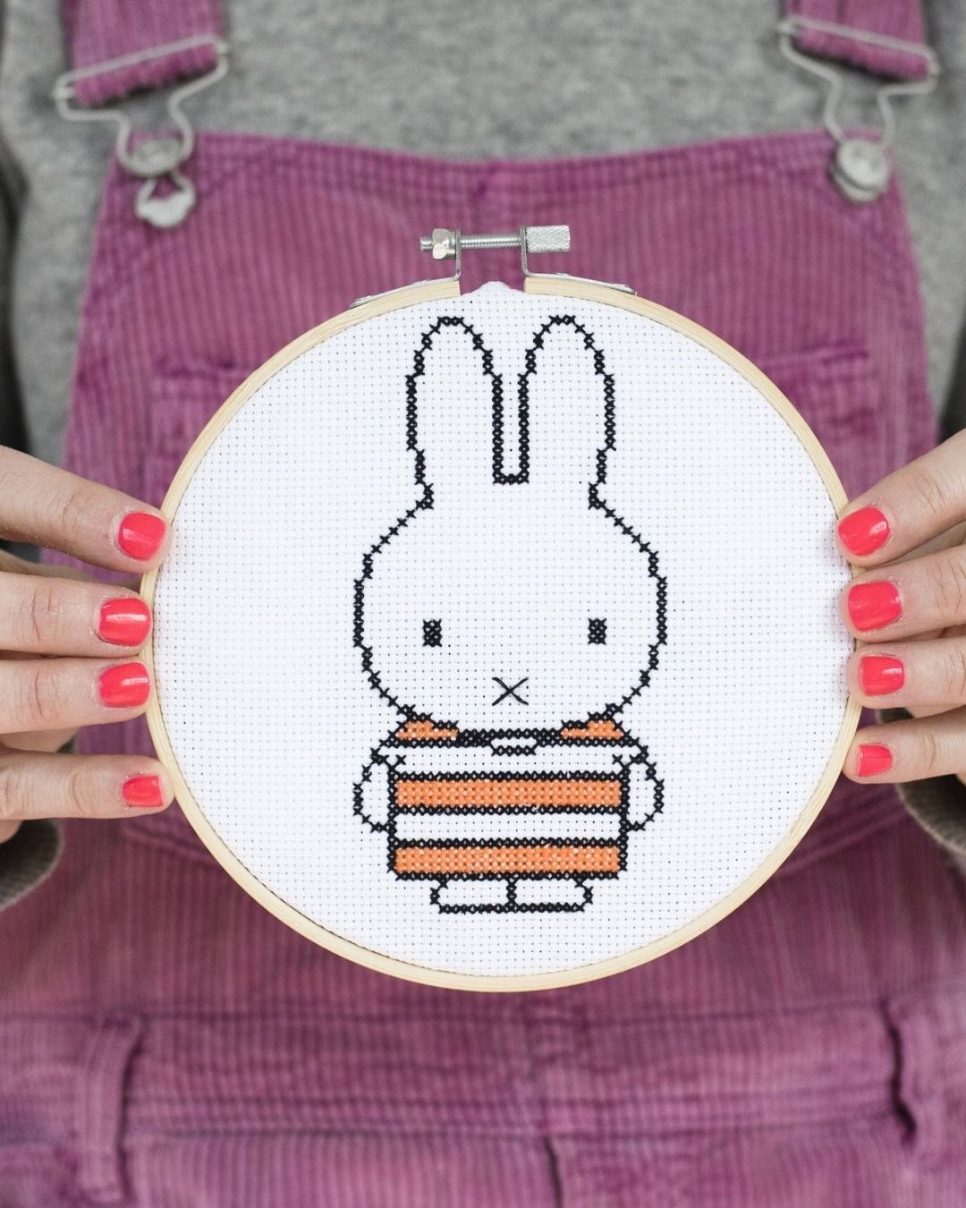 Cotton Clara Stripy Miffy cross-stitch Kit.