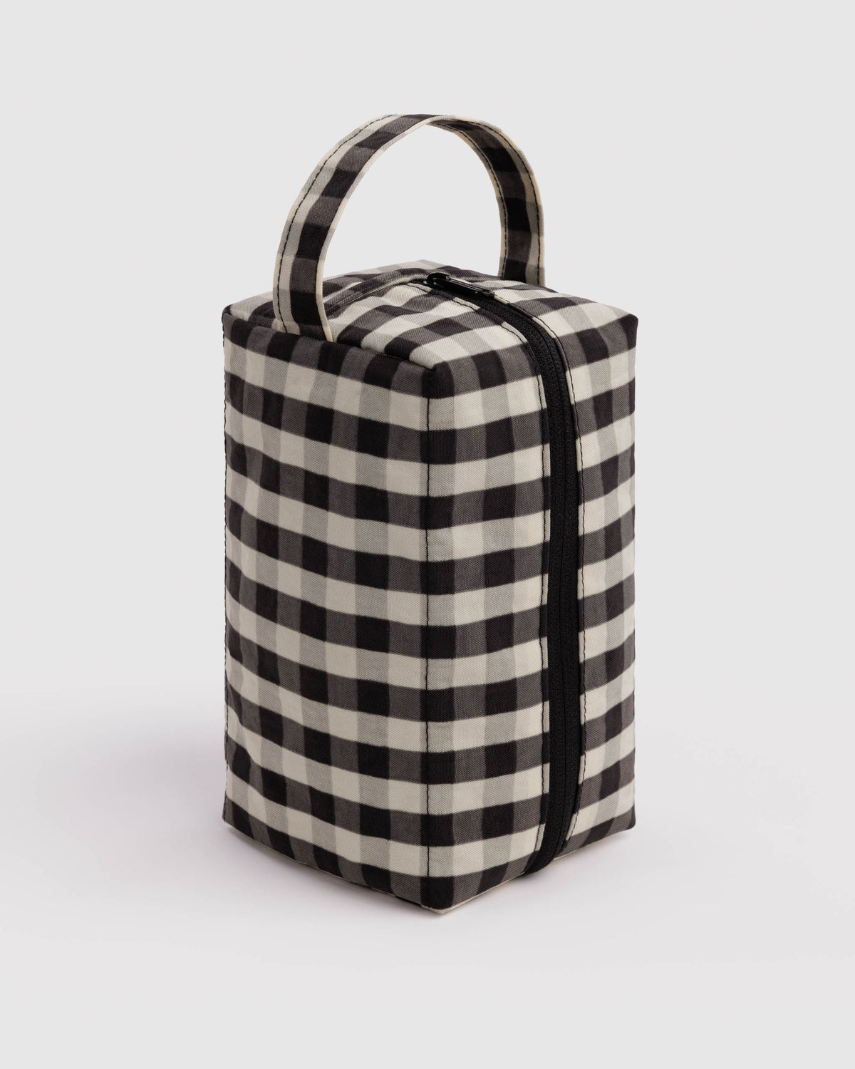 Black and Cream Gingham Dopp Kit | BAGGU | Dopp Kit