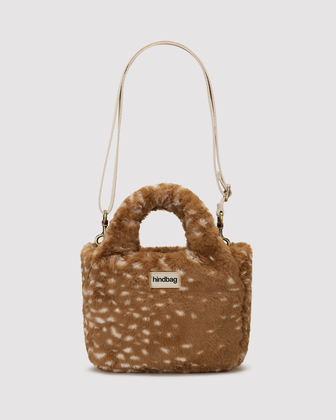 Fawn Faux Fur Louise Mini Tote Bag by hindbag