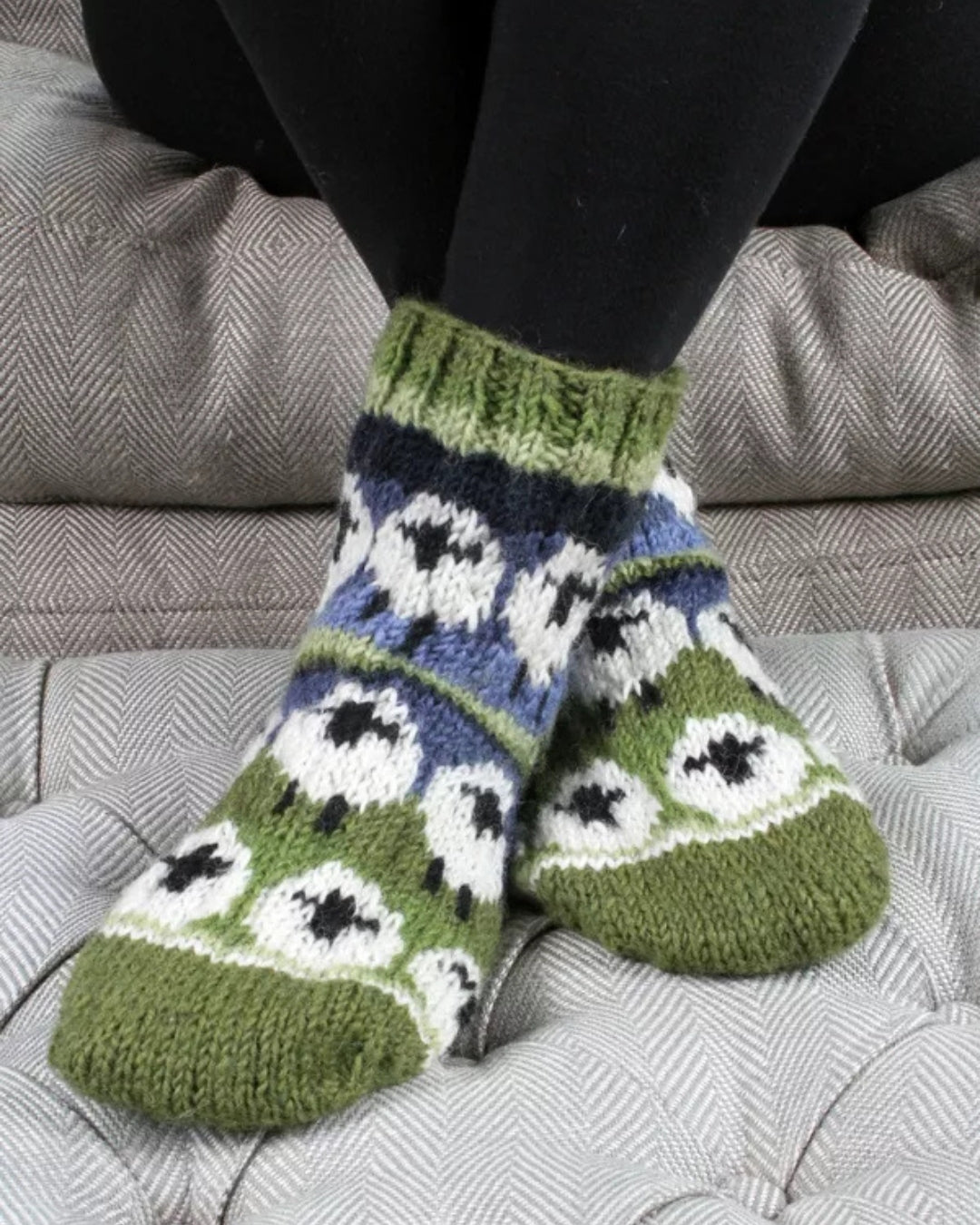 Flock of Sheep Sofa Socks Pachamama