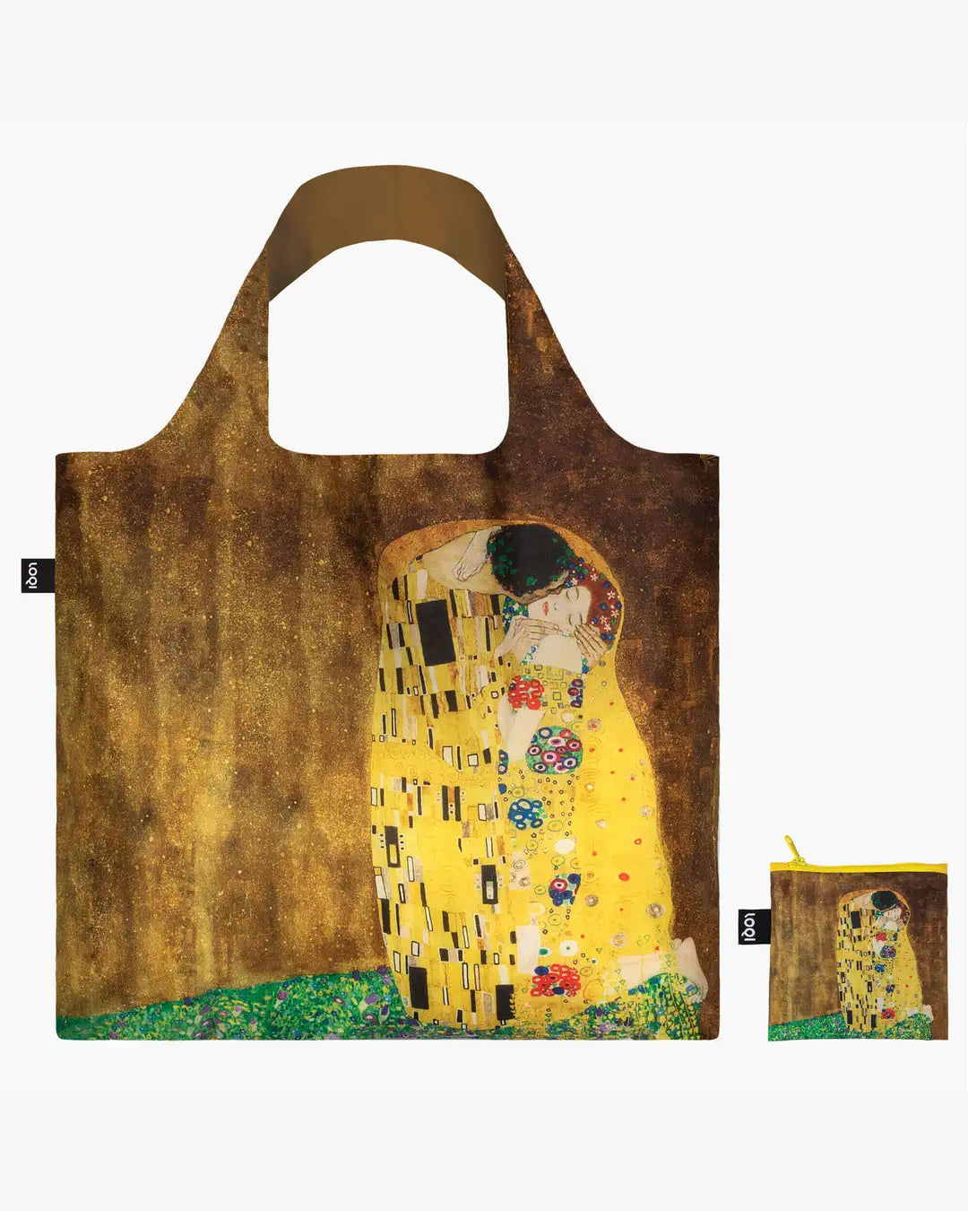 The Kiss by GUSTAV KLIMT Recycled Bag | LOQI | Shopping Tote Bag