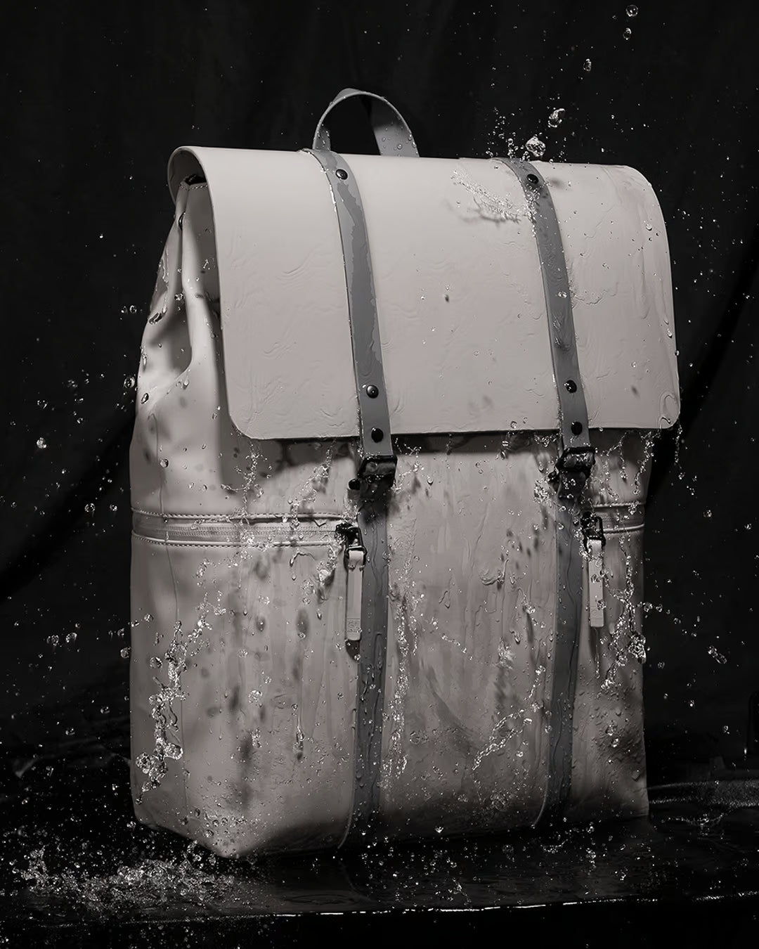Taupe Spläsh 2.0 Waterproof 16" Backpack Gaston Luga