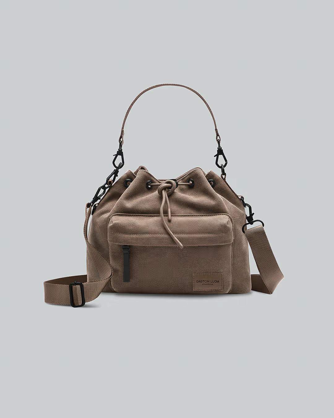 Weave Dusty Brown Spläsh Bucket Waterproof Crossbody Bag Gaston Luga