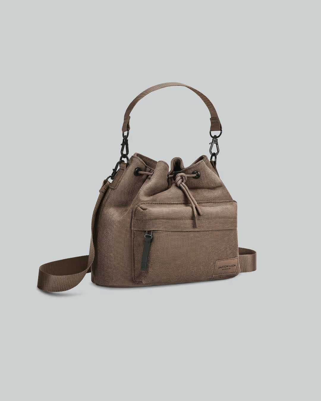 Weave Dusty Brown Spläsh Bucket Waterproof Crossbody Bag Gaston Luga