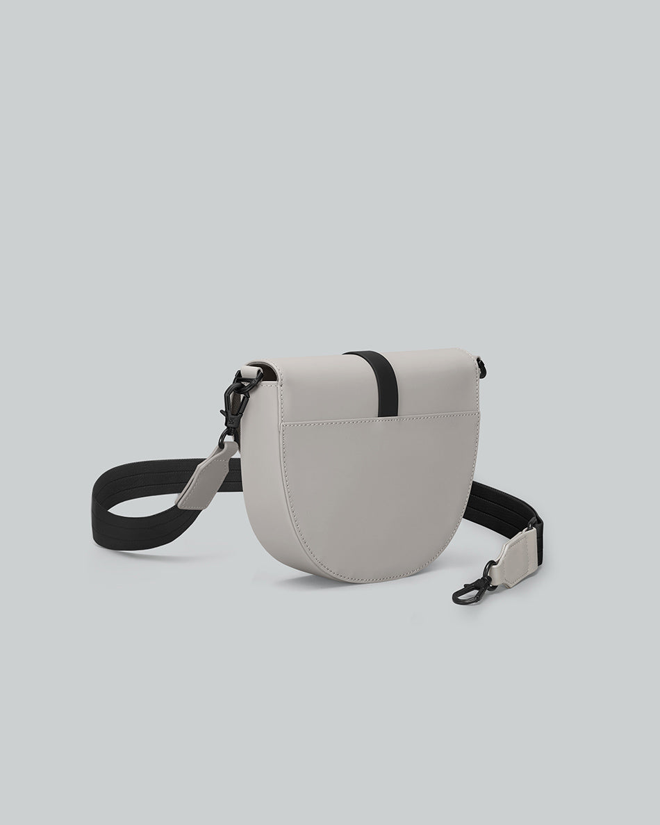 Taupe Spläsh Moon Crossbody Bag Gaston Luga