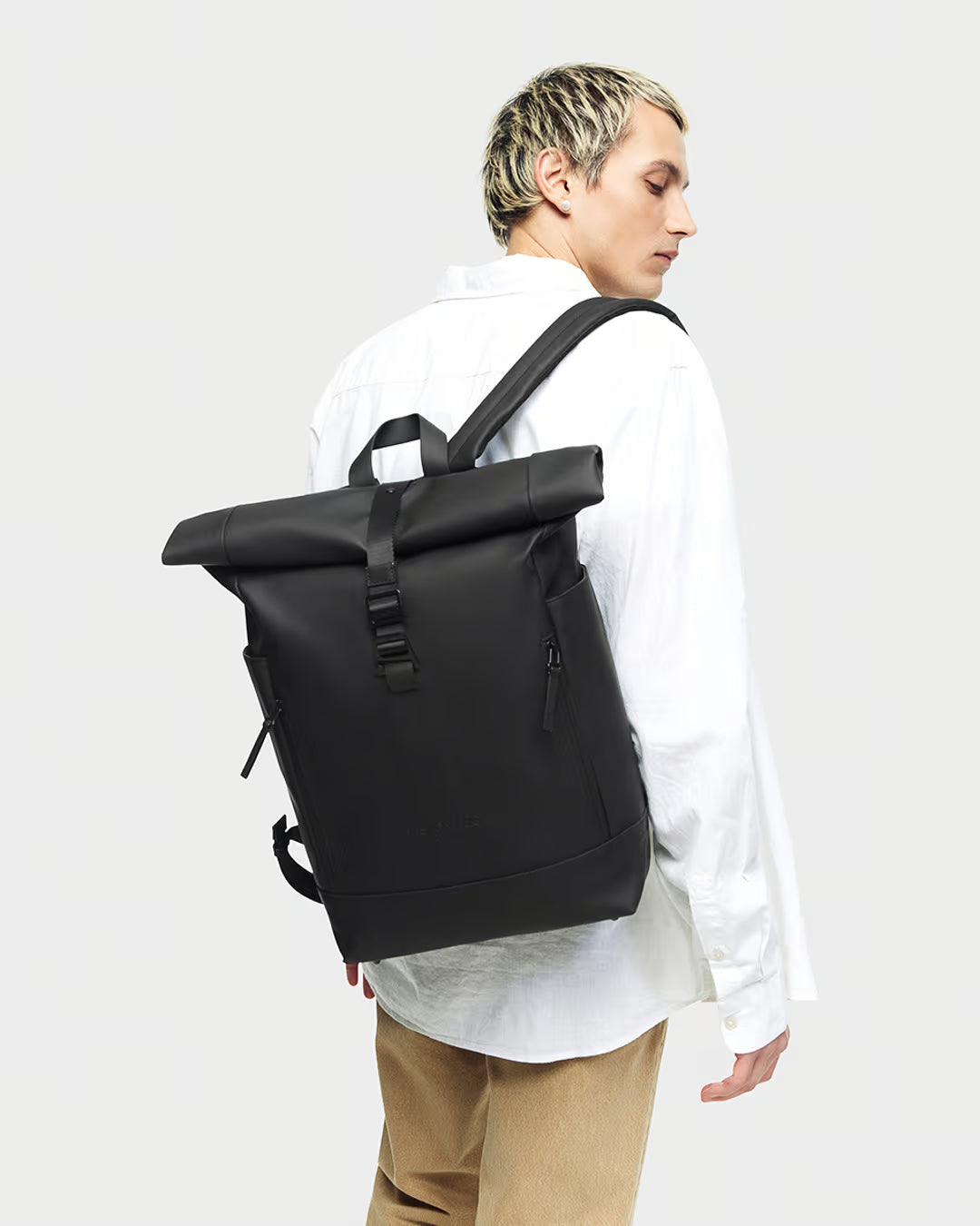 Black Spläsh Rolltop 14" Waterproof Backpack Gaston Luga